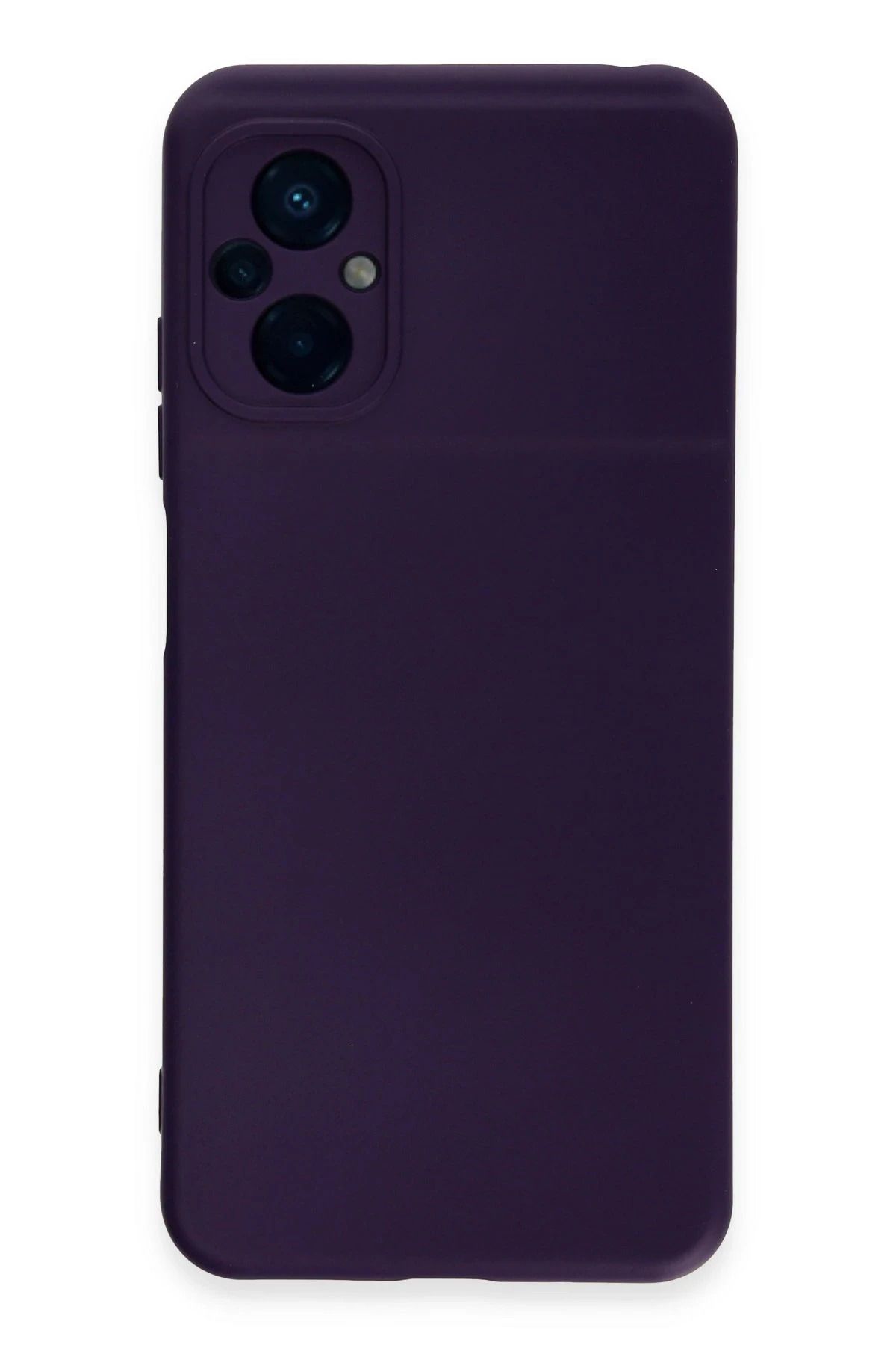 NewFace Xiaomi Poco M5 Uyumlu  Kılıf Nano içi Kadife Silikon - Mor JOJUA