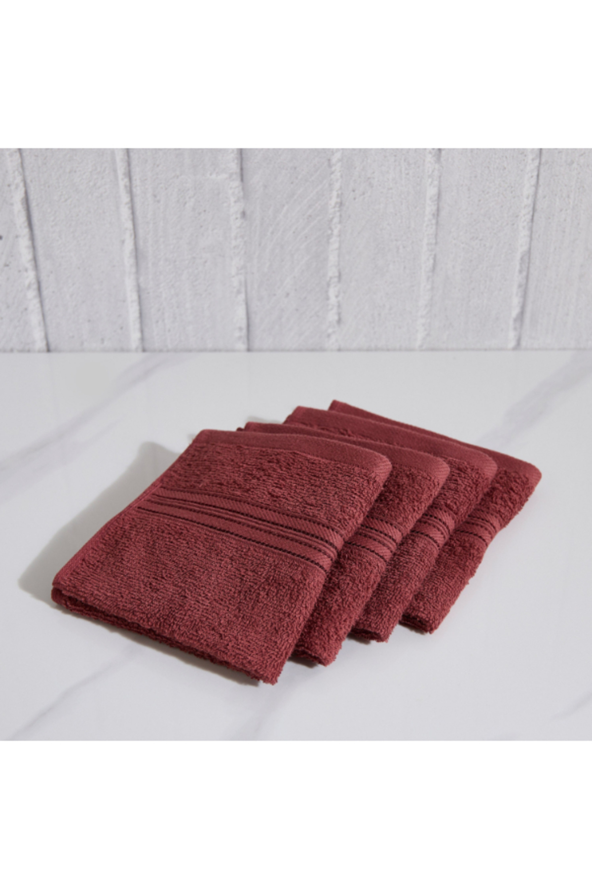 Home Box Essential Carded 4-Piece Face Towel Set 30x30 cm