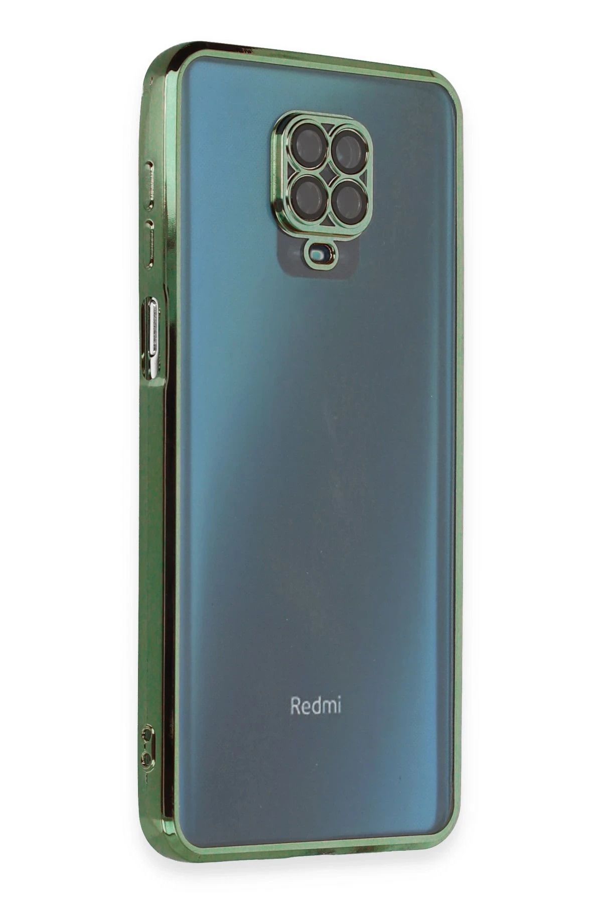 NewFace Xiaomi Redmi Note 9 Pro Kılıf Lensli Silikon - Yeşil NRMSA