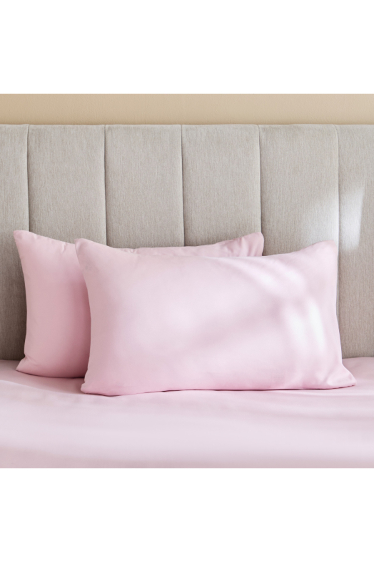 Home Box Derby 2-Piece Solid Microfiber Pillowcase Set 45x70 cm