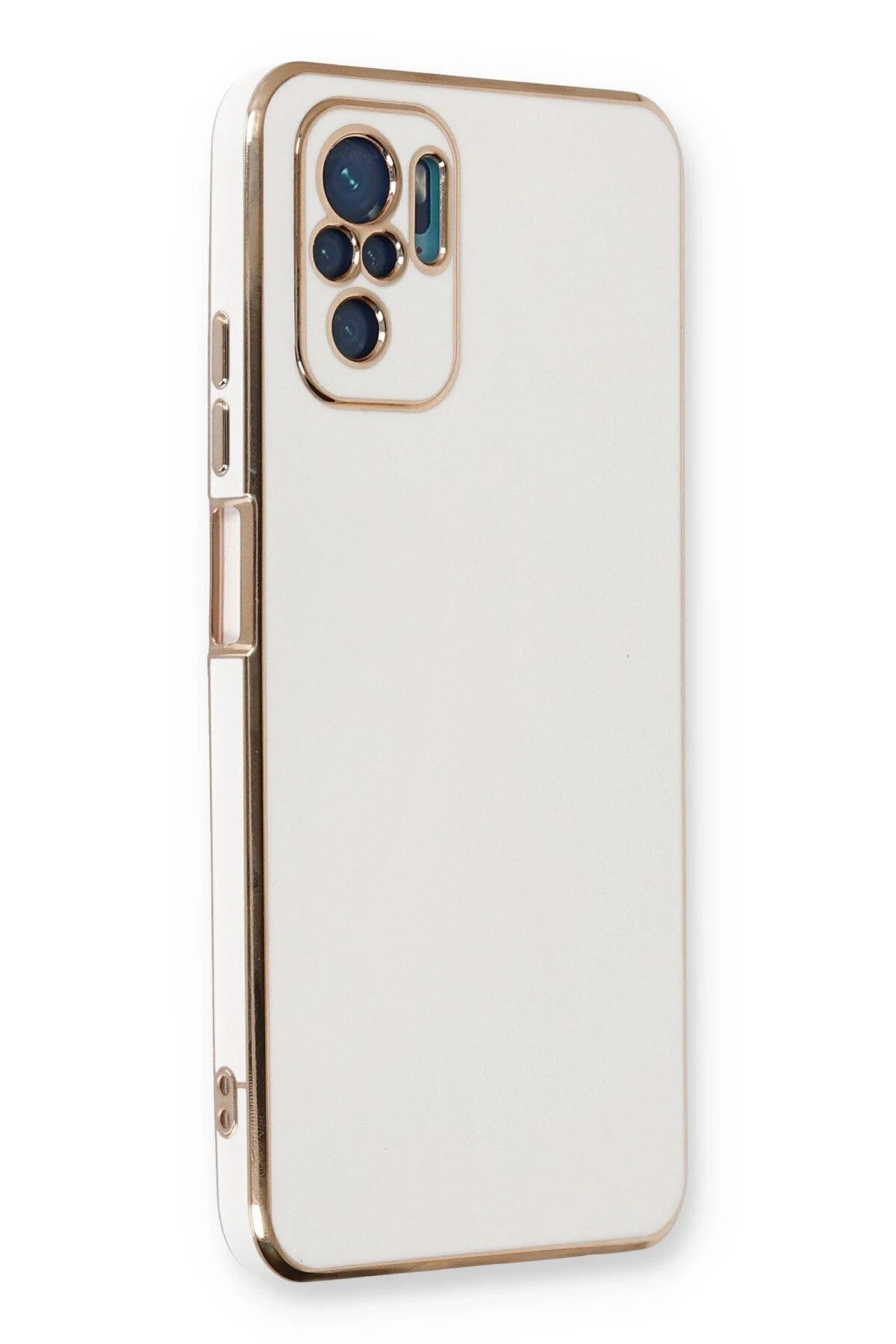 NewFace Xiaomi Redmi Note 10 Kılıf Volet Silikon - Beyaz JOJUA