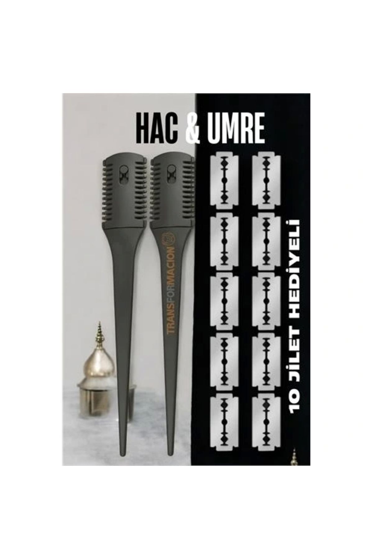 STOREMAX Hac Tıraş Usturası Umre Usturası Tıraş Aleti 10 Jiletli