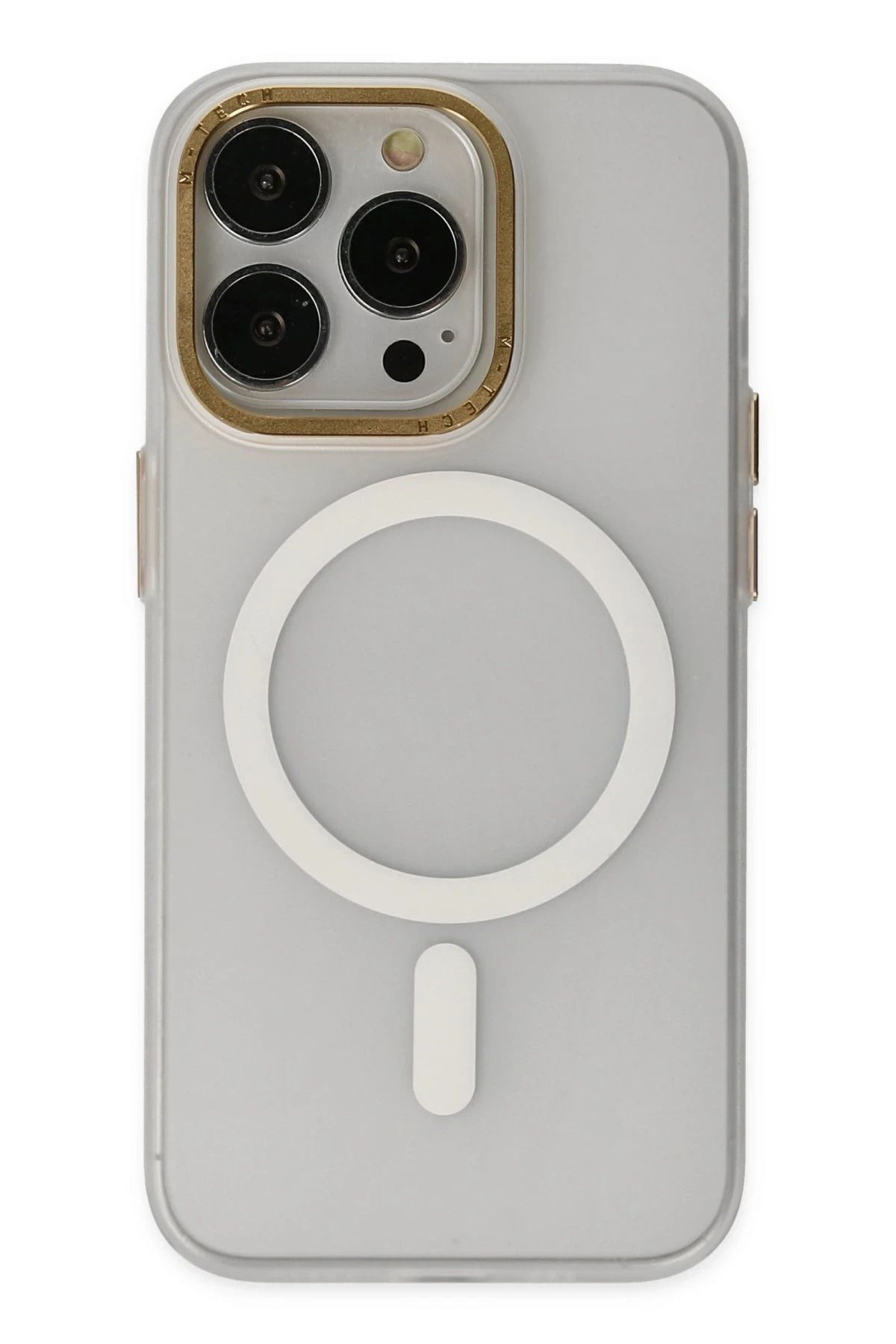 NewFace iPhone 13 Pro Kılıf Lodos Magneticsafe Mat Kapak - Şeffaf JOJUA