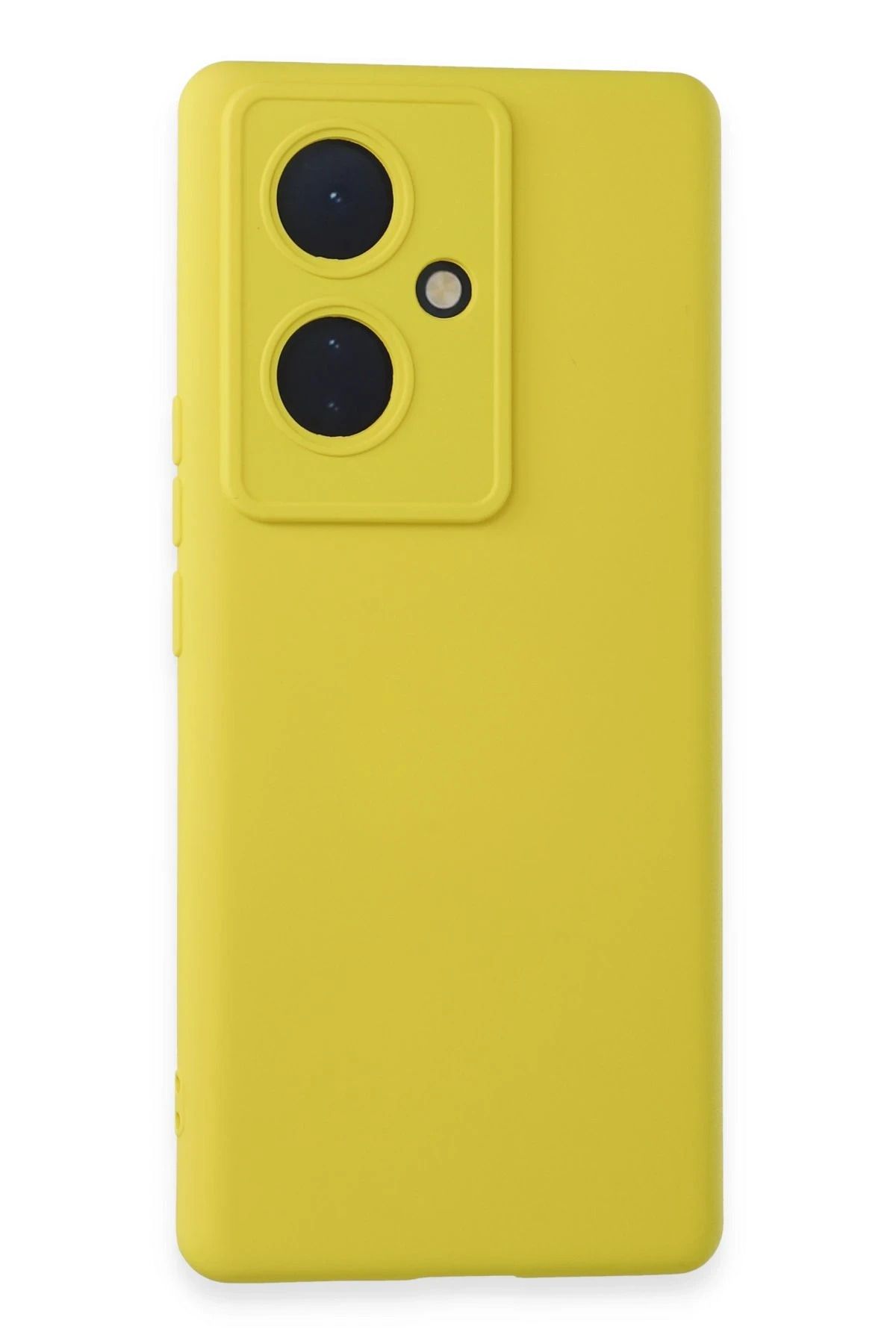 NewFace Vivo V29   Uyumlu   Lite Kılıf Nano içi Kadife Silikon - Sarı JOJUA