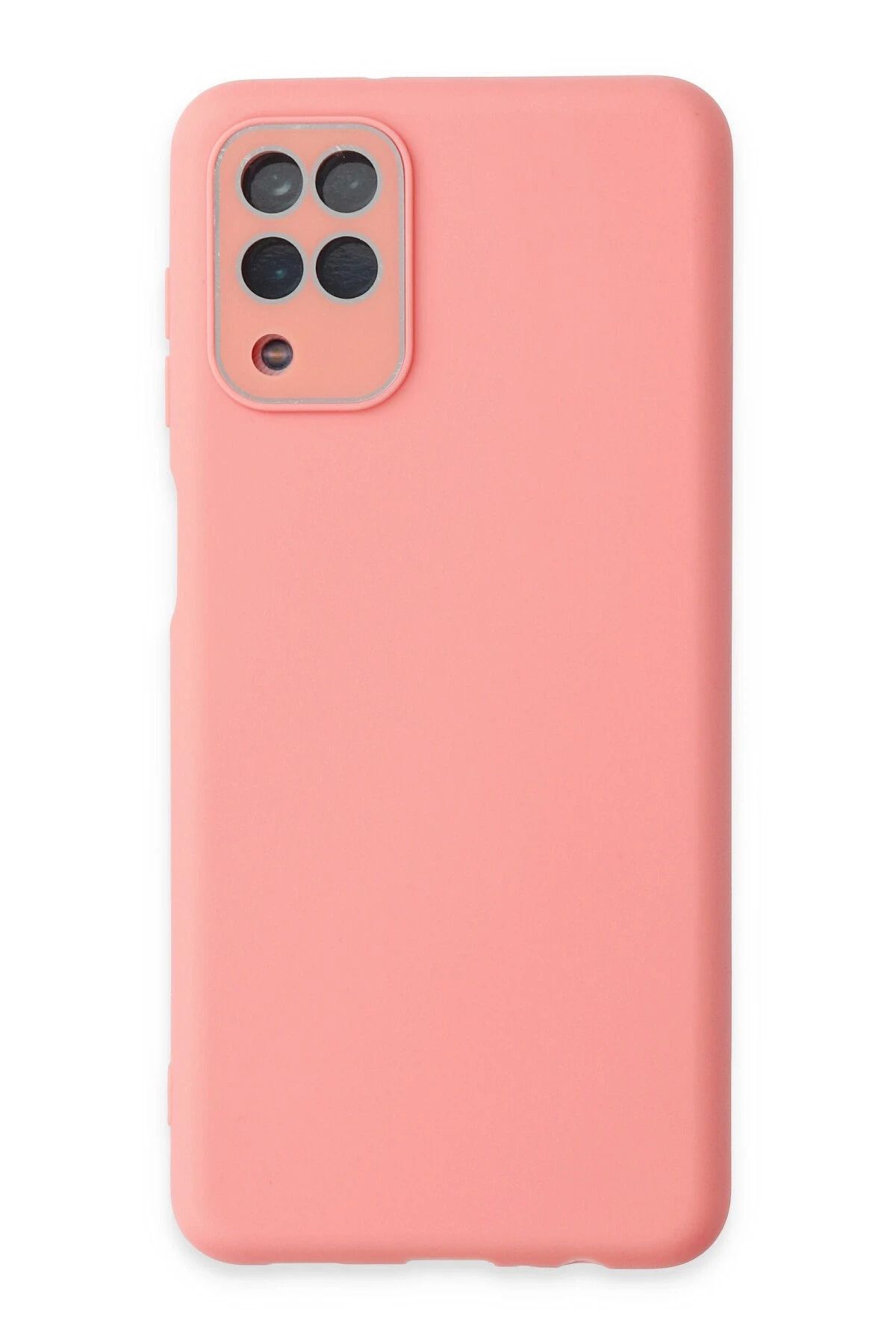 NewFace Samsung Galaxy A22 Kılıf Lansman Glass Kapak - Pembe INSLM