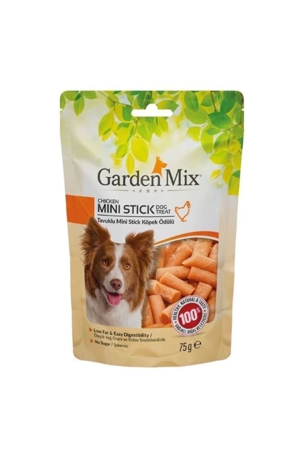 YNT İthalat Garden Mix Tavuklu Mini Stick Köpek Ödül Maması 75 Gr
