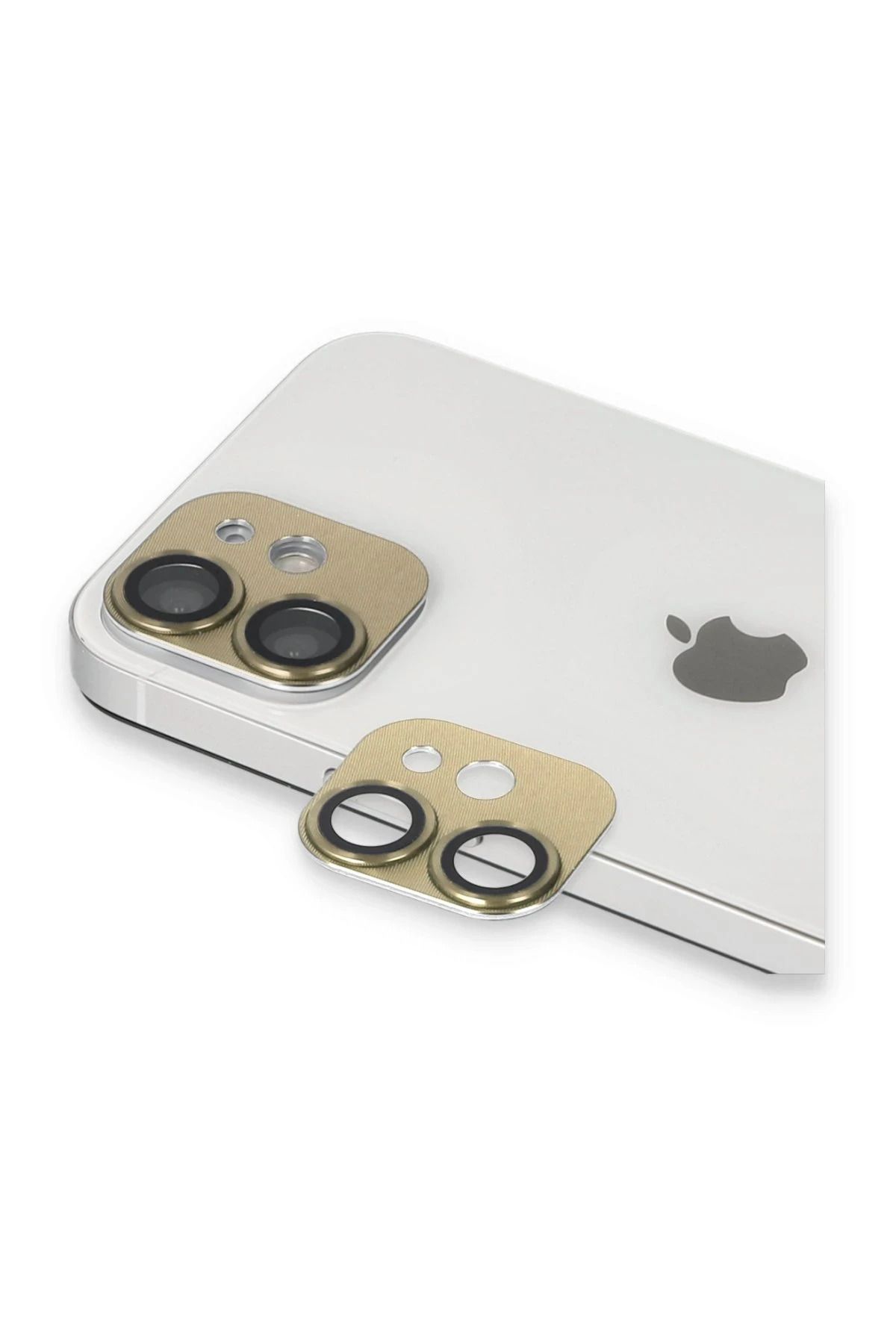 NewFace iPhone 11  Uyumlu Pers Alüminyum Kamera Lens - Gold ALMLA