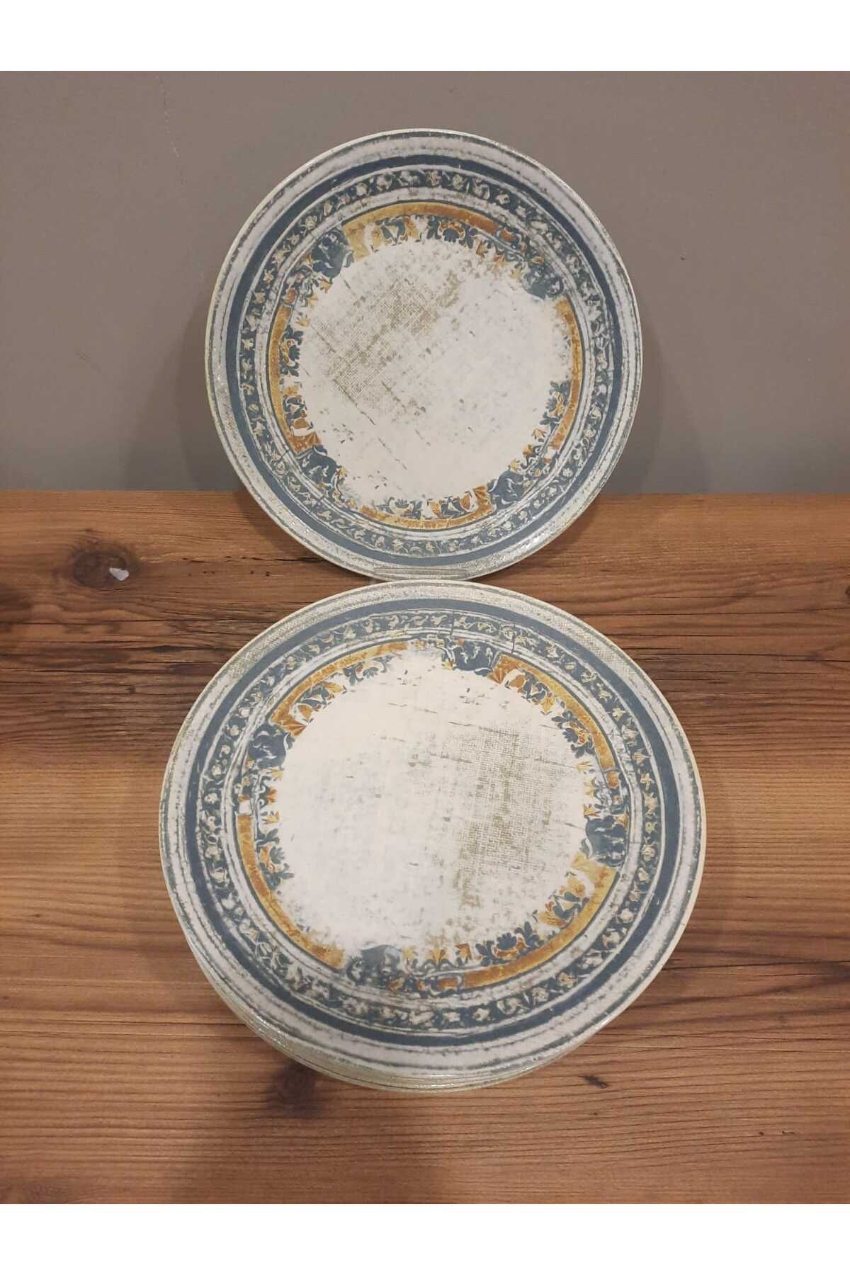 Keramika KERAMİKA SERVİS TABAĞI 26 CM 6 ADET DESENLİ