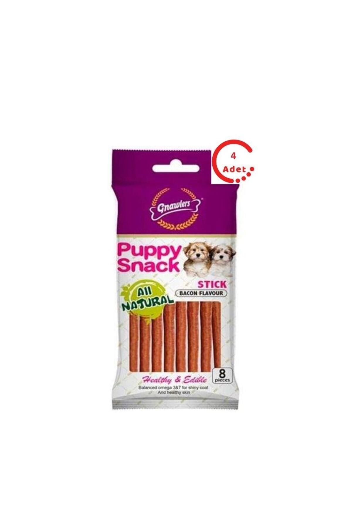 Gnawlers Stick Bacon Köpek Ödül Çubuğu 8'li Paket x 4 Adet