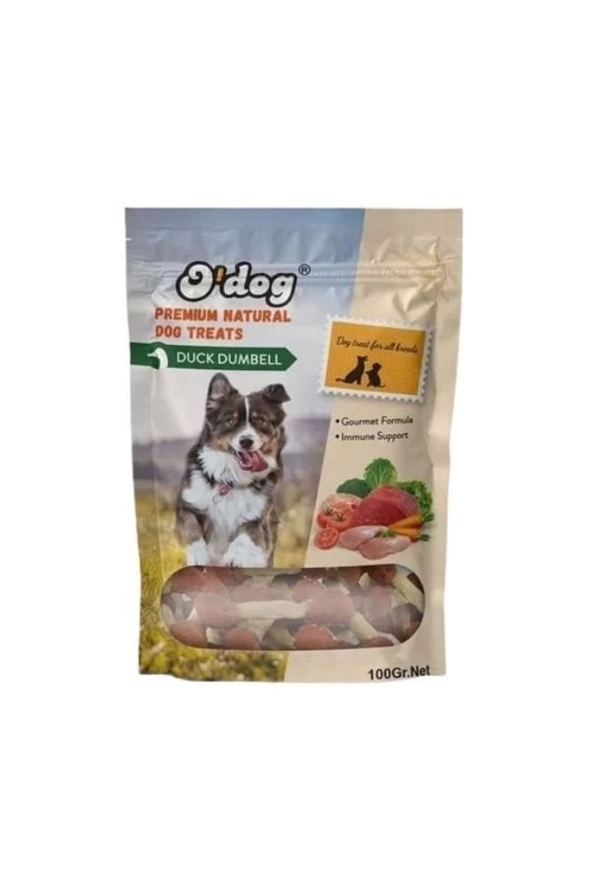 YNT İthalat O Dog Ördek Etli Dumbell Köpek Ödül Maması 100 Gr