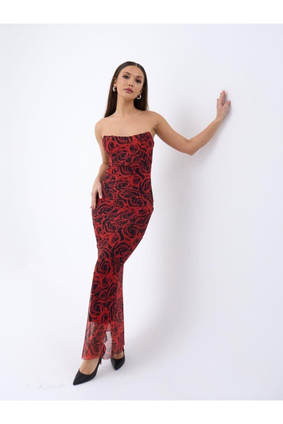 MODAVERA-7006 Dress-Red 5