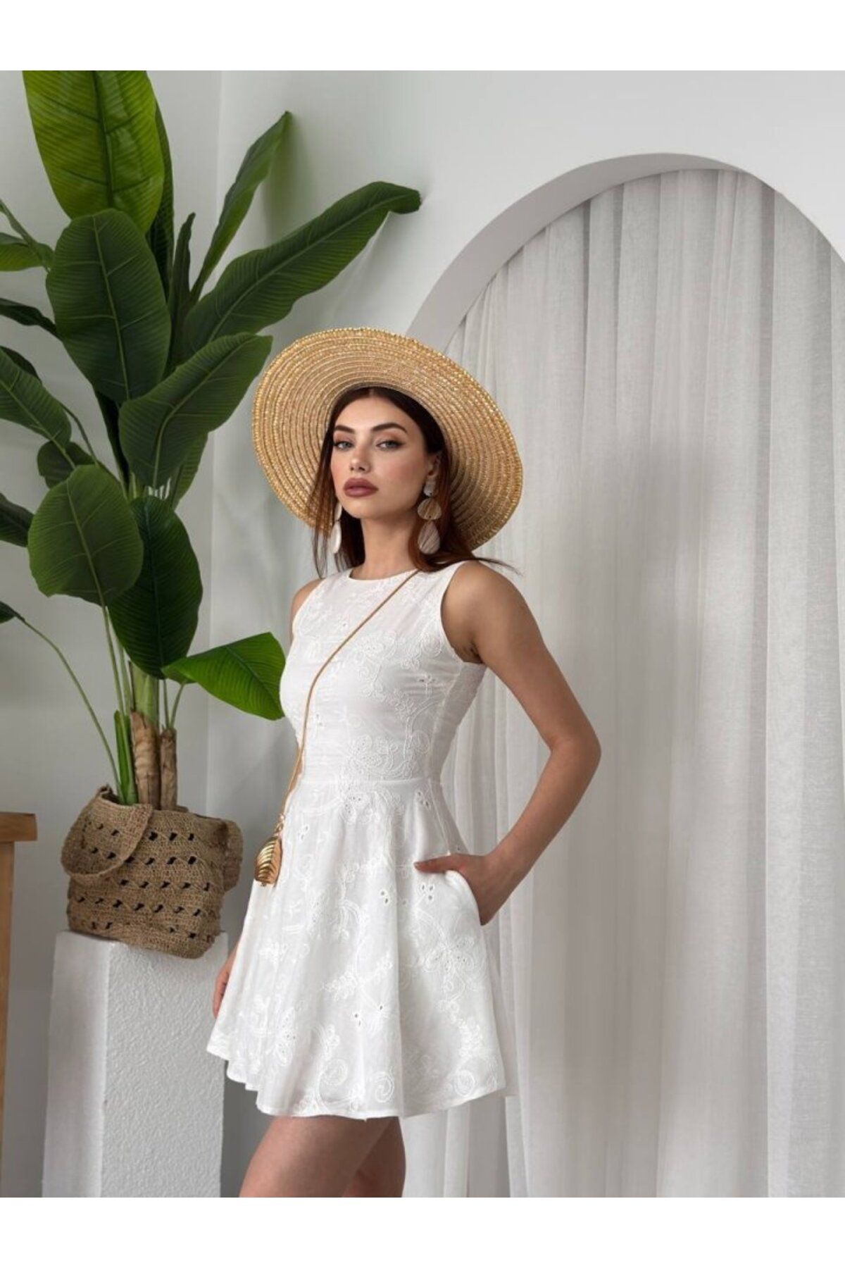 velmorafashion Vess Cep Detaylı Elbise