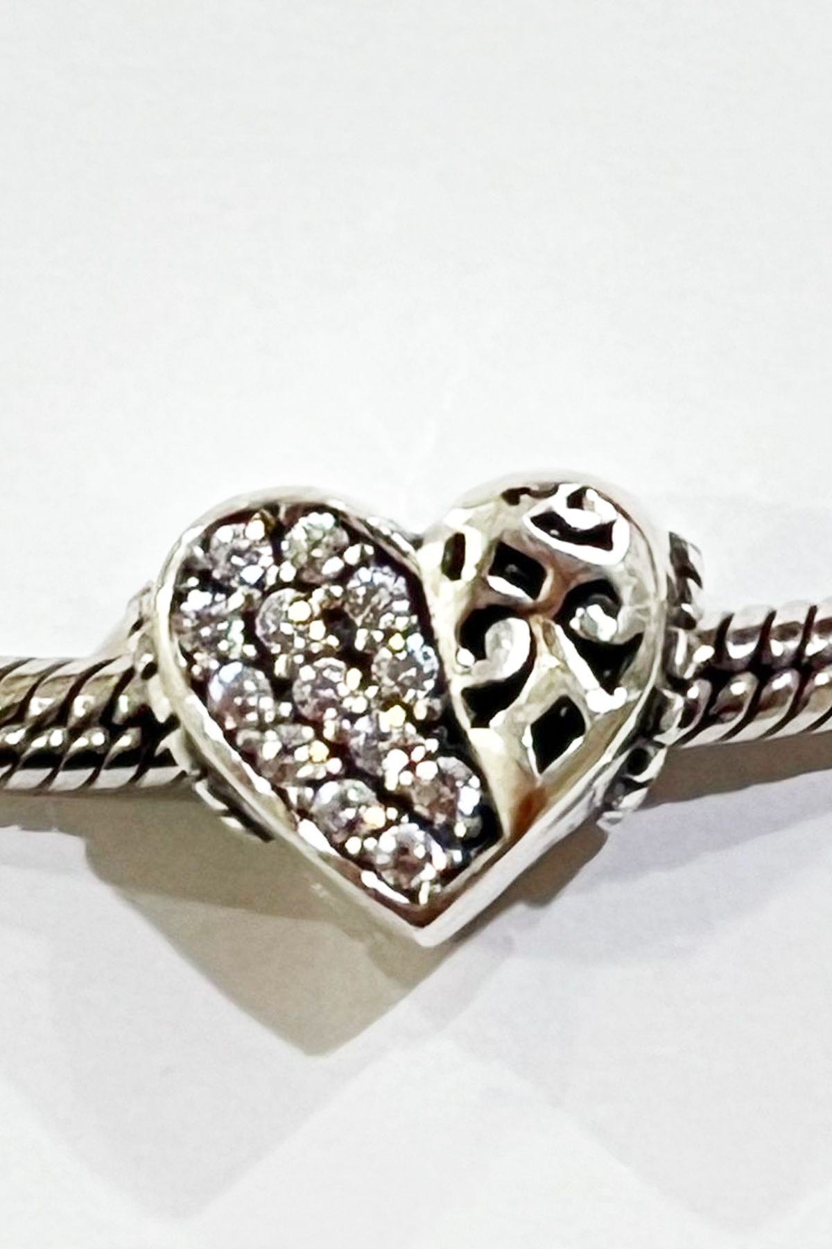 Fubena Yerli Üretim Taşlı Kalp ve Hayat Ağacı Charm