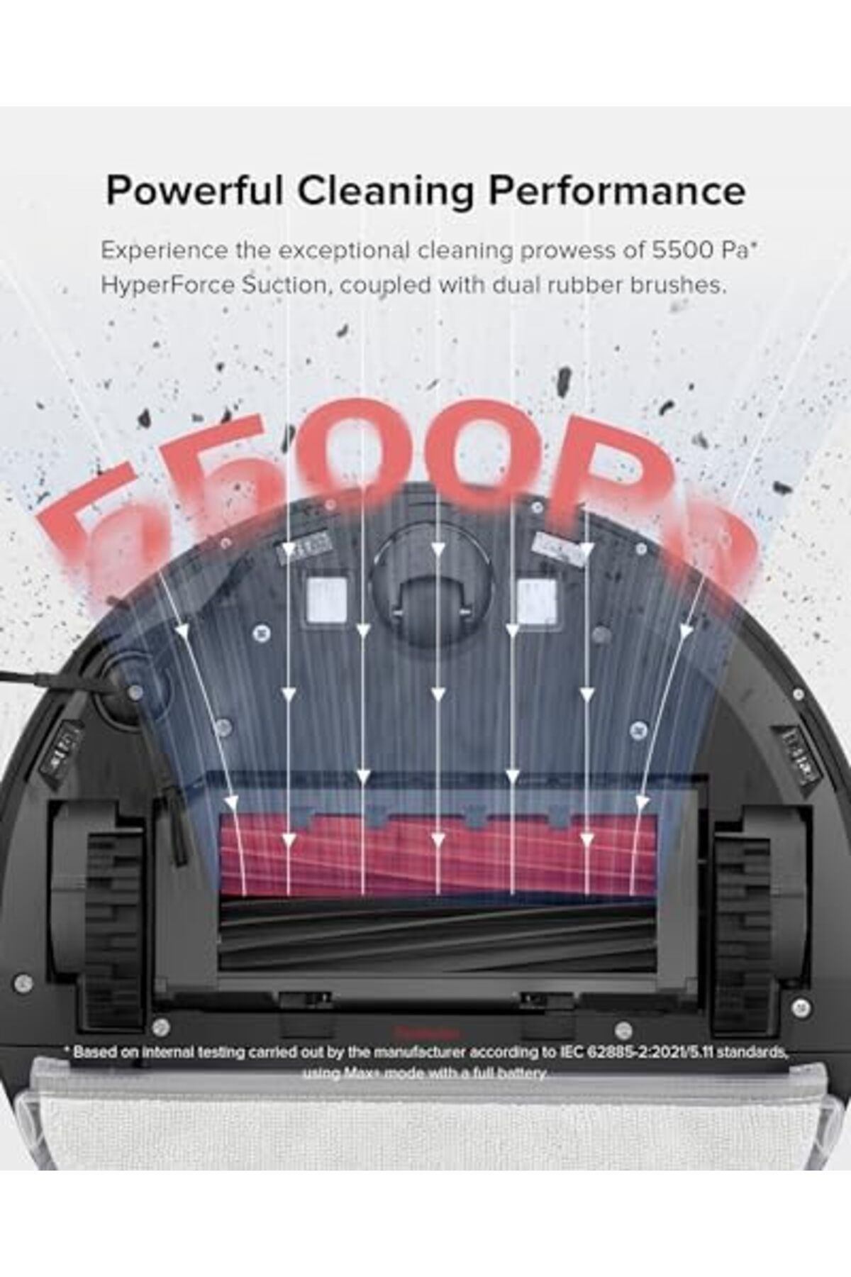 Roborock-Q5 Pro+ Robot Vacuum and Mop, Self-Emptying, 5500 Pa Max Suction, DuoRoller Brush 4