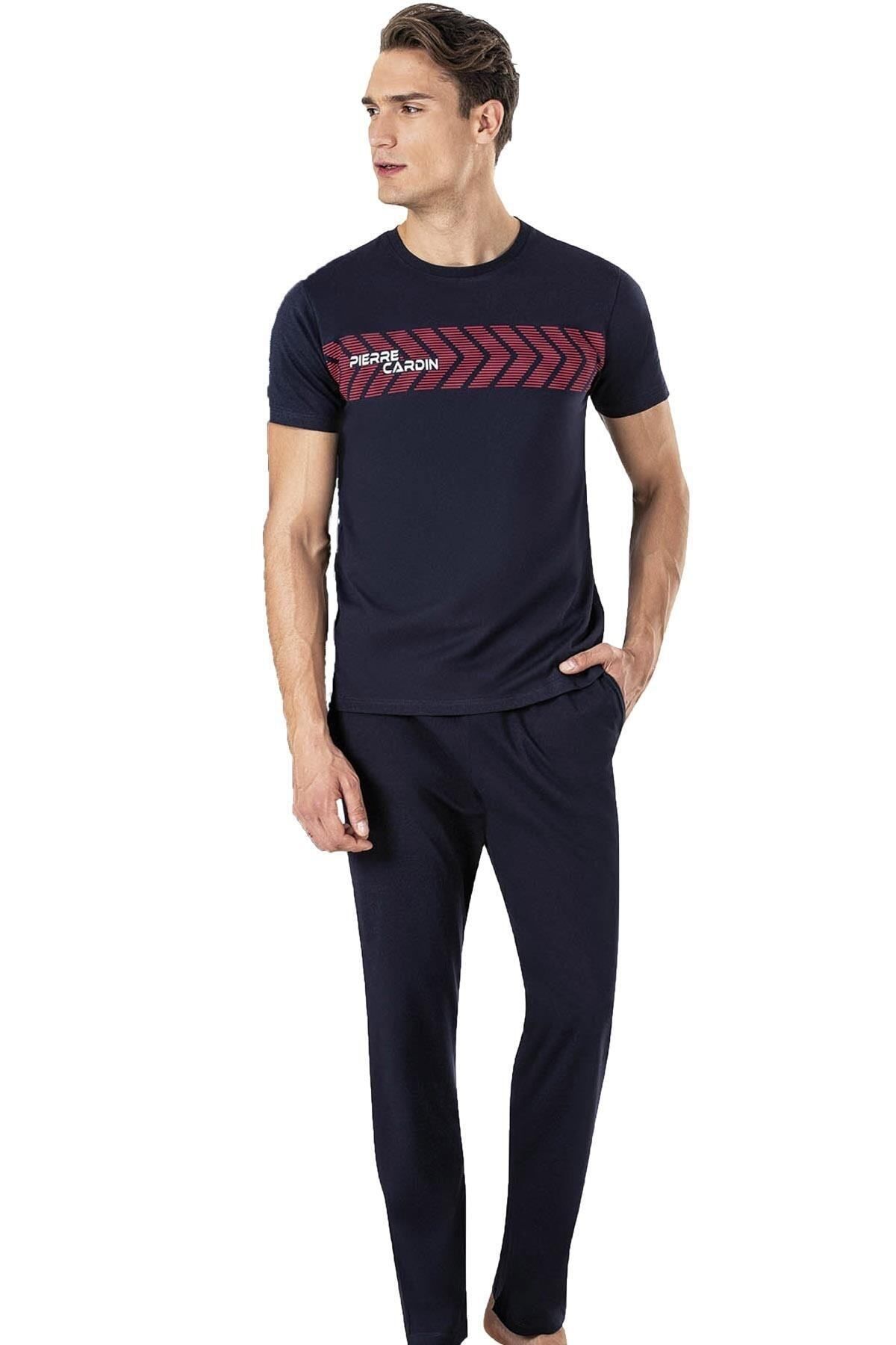Pierre Cardin %100 Pamuk Penye Erkek Pijama Takım