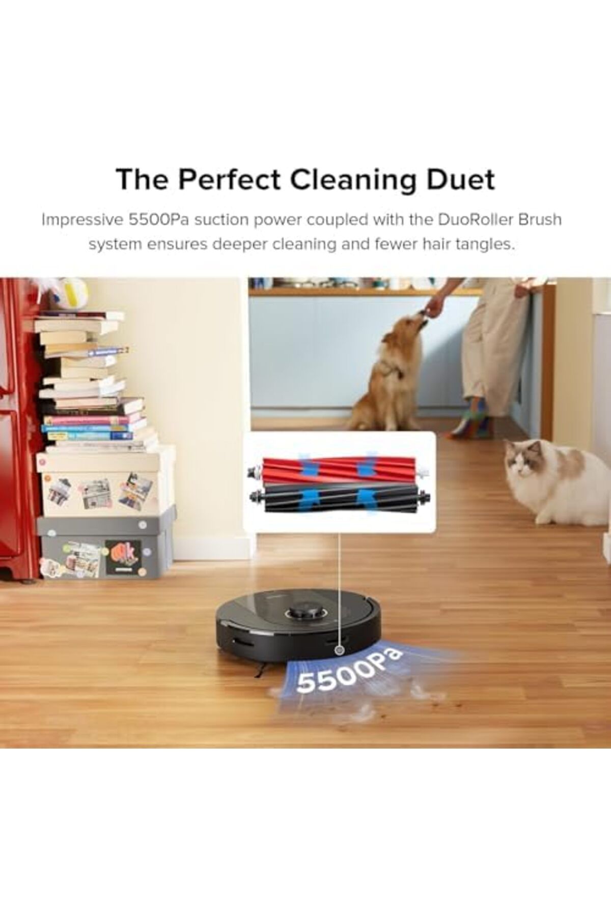 Roborock-Q5 Pro Robot Vacuum and Mop Combo, 5500Pa Suction, DuoRoller Brush, LiDAR Navigation 3