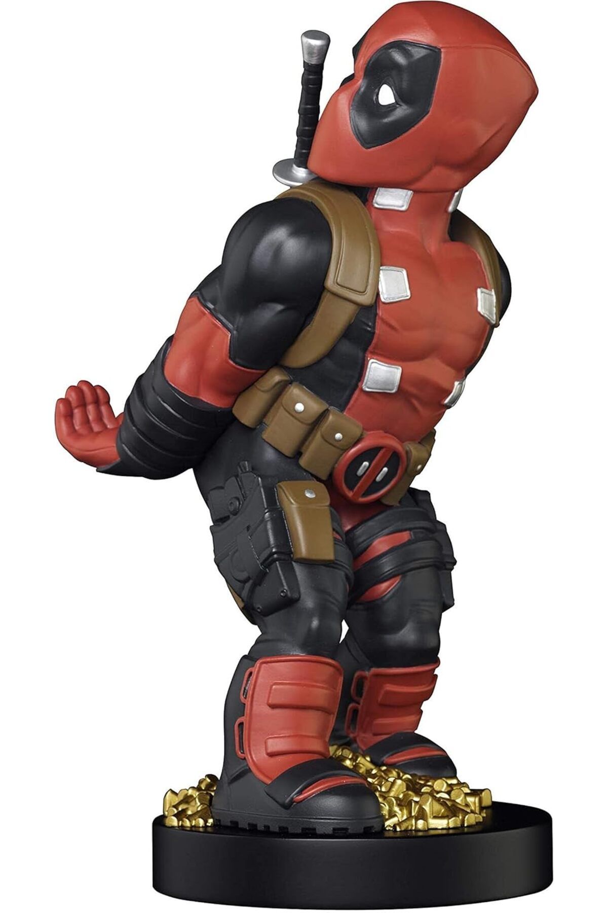 STOREMAX buxystorem Gaming Cable Guys - Marvel Deadpool Arka Görünüm Şarj Telefonu ve Kumanda Tutucu - El