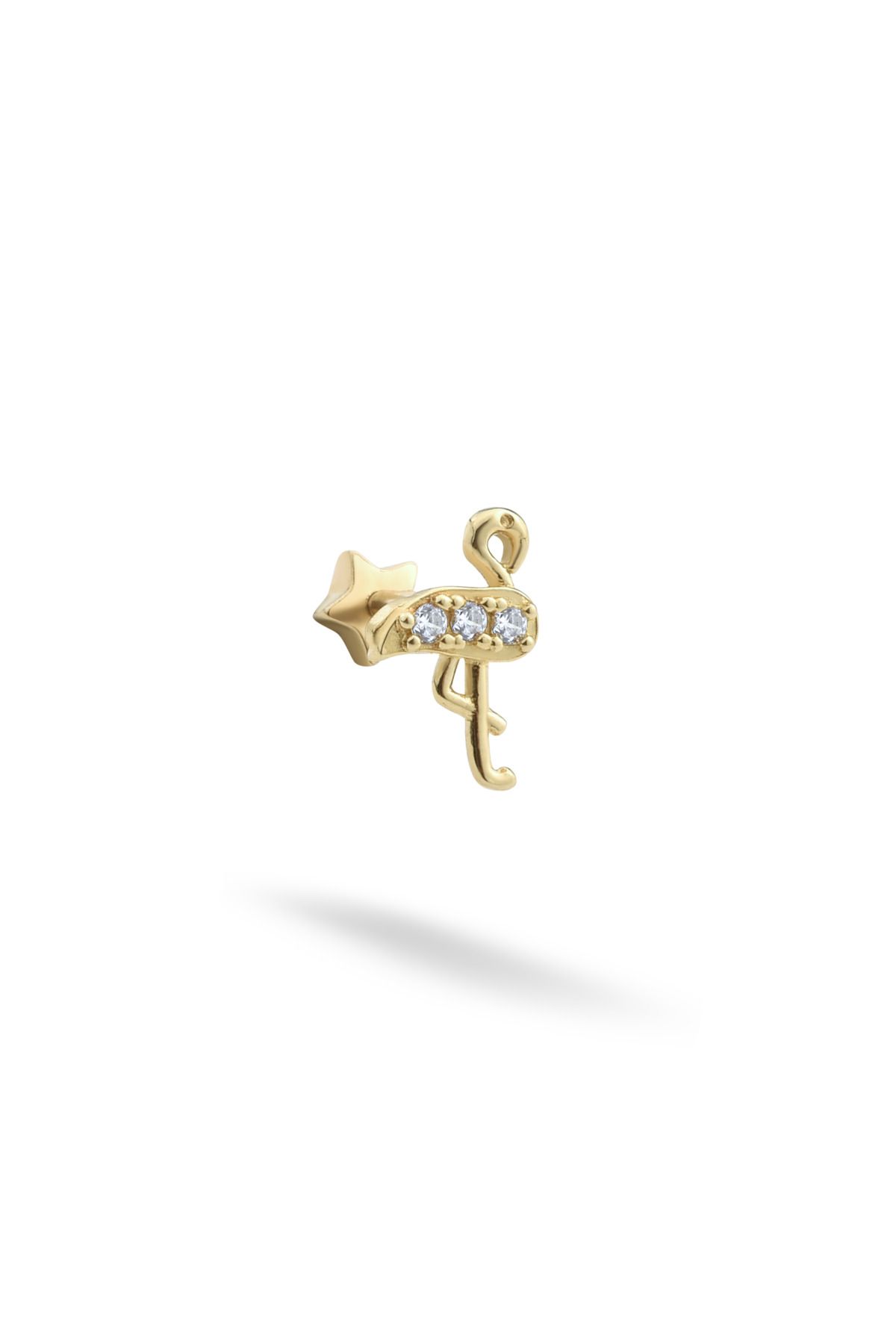Lunia Atelier Flamingo Altın Piercing