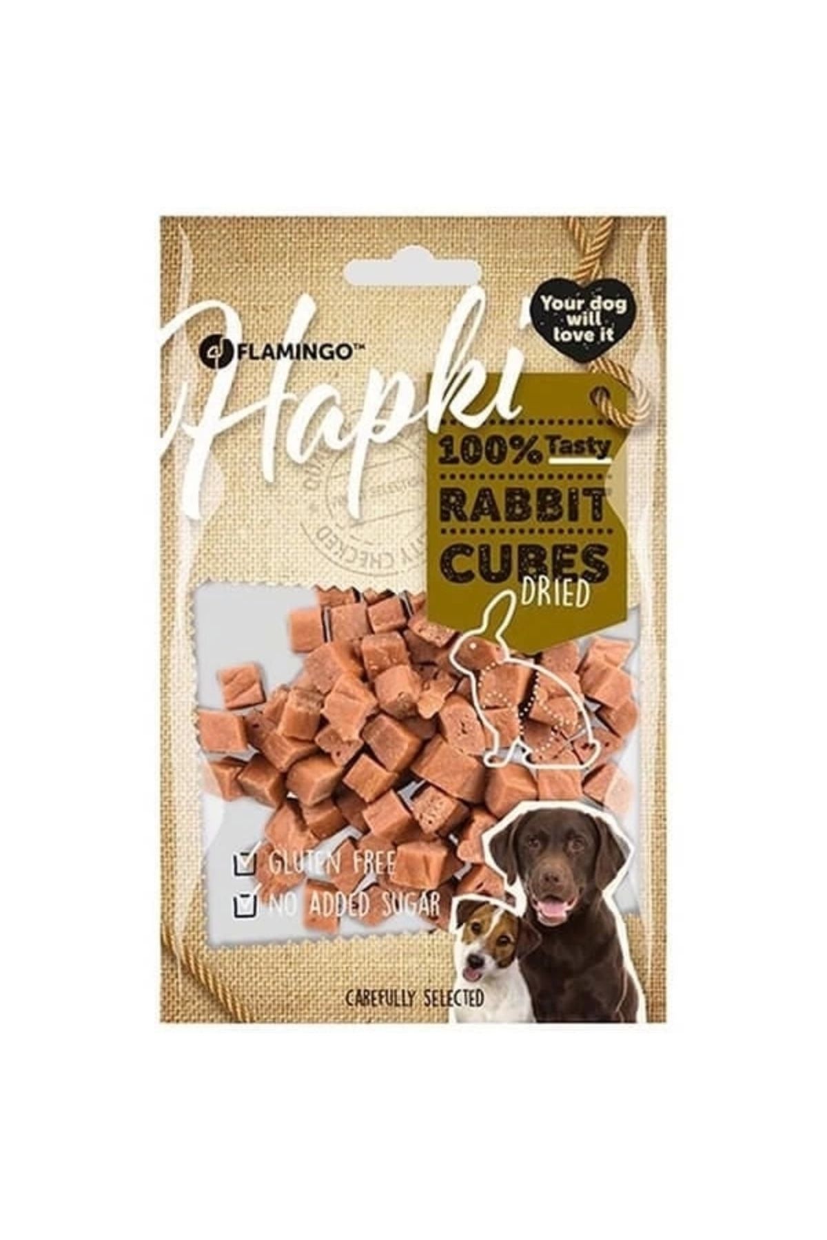 YNT İthalat Flamingo Hapki Glutensiz Tavşanlı Küp Köpek Ödül Maması 85 Gr