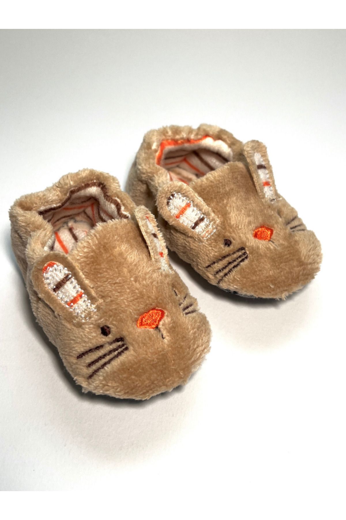 NonaPattini-Plush Baby Booties with Rabbit Figure 4