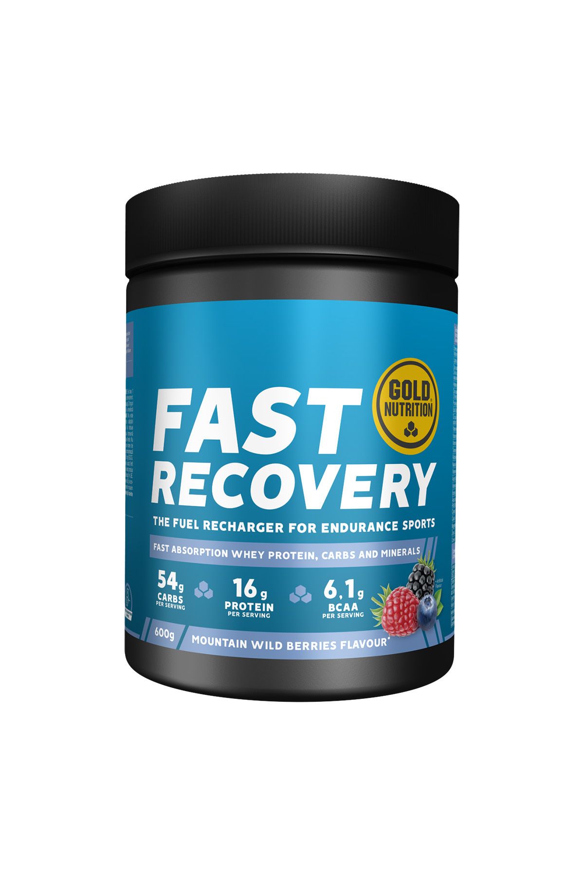 GOLDNUTRITION Pudra De Refacere Dupa Efort, Goldnutrition, Fast Recovery, Fructe De Padure, 600 G - One Size
