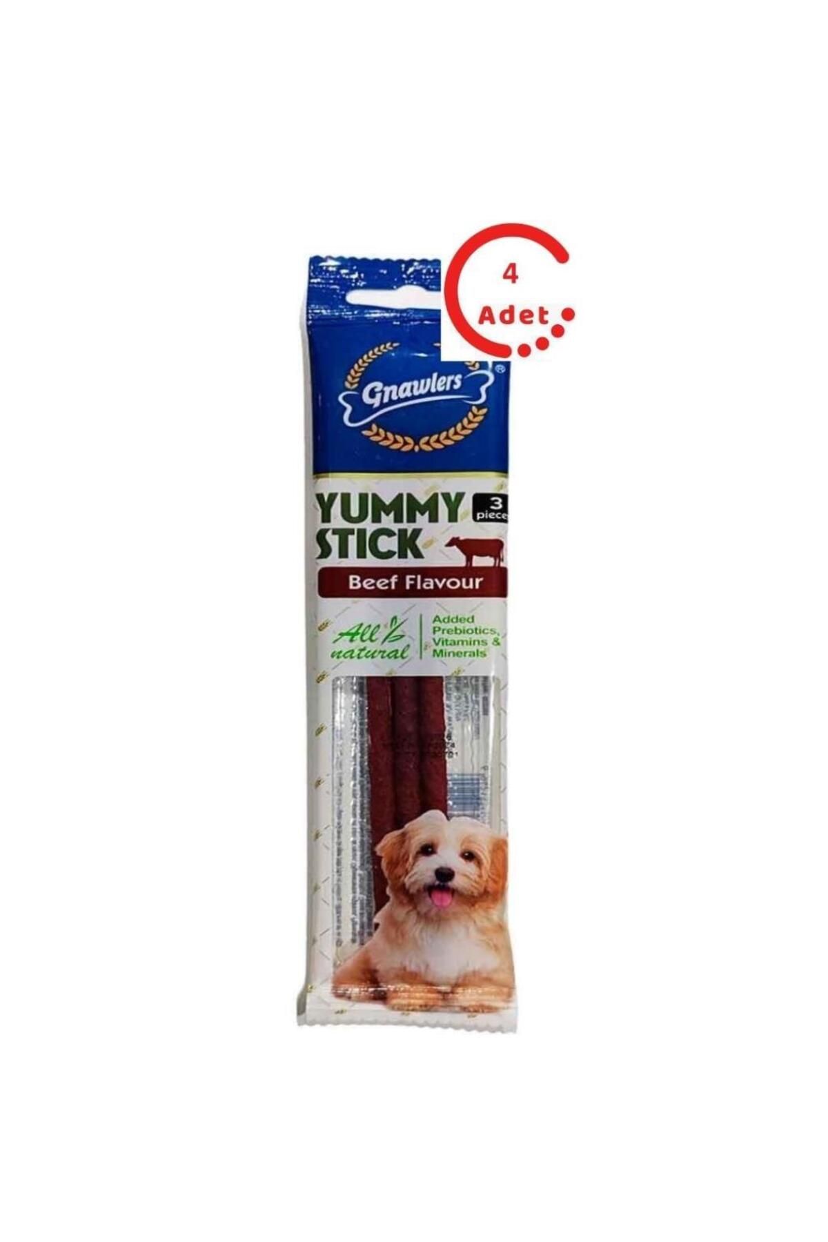 Gnawlers Biftek Aromalı Yumuşak Köpek Ödülü 20 Gr x 4 Adet