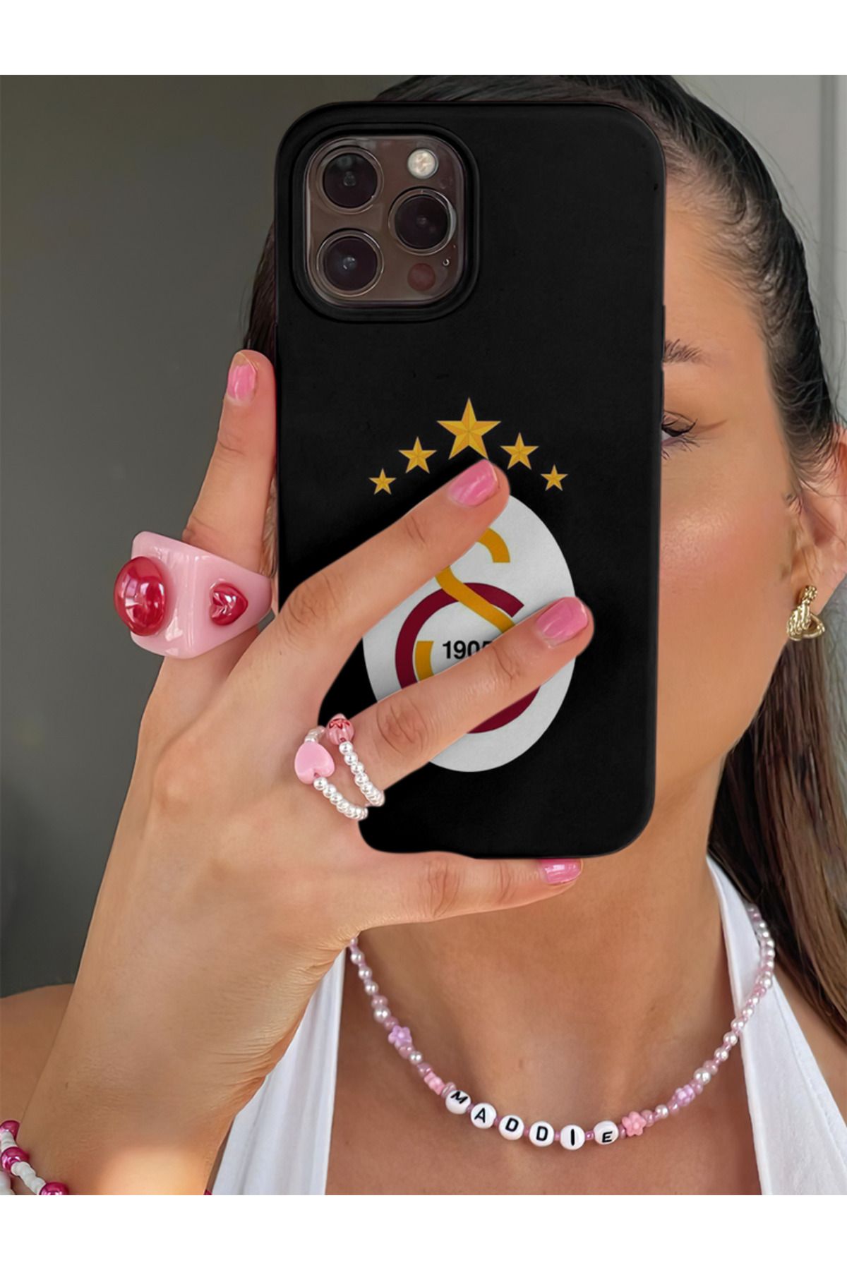 Gold Garden iPhone 11 Uyumlu Galatasaray 5 Yıldızlı Telefon Kılıfı #3