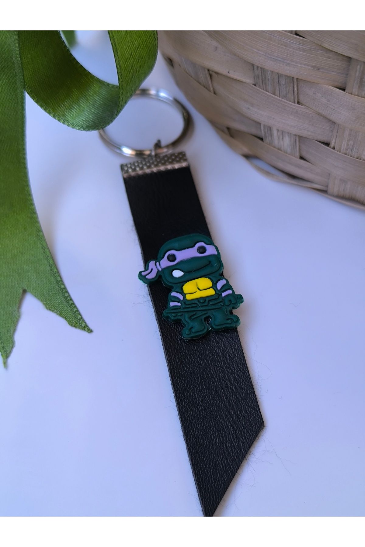 Esey Dizayn Ninja Kaplumbağalar Deri Anahtarlık