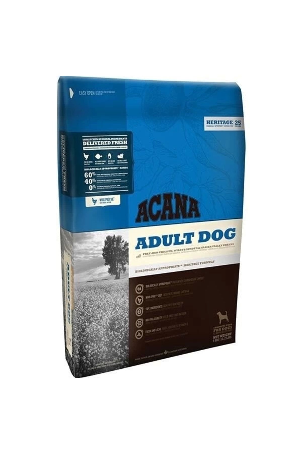 YNT İthalat Acana Adult Tahılsız Tavuk ve Balıklı Yetişkin Köpek Maması 17 Kg