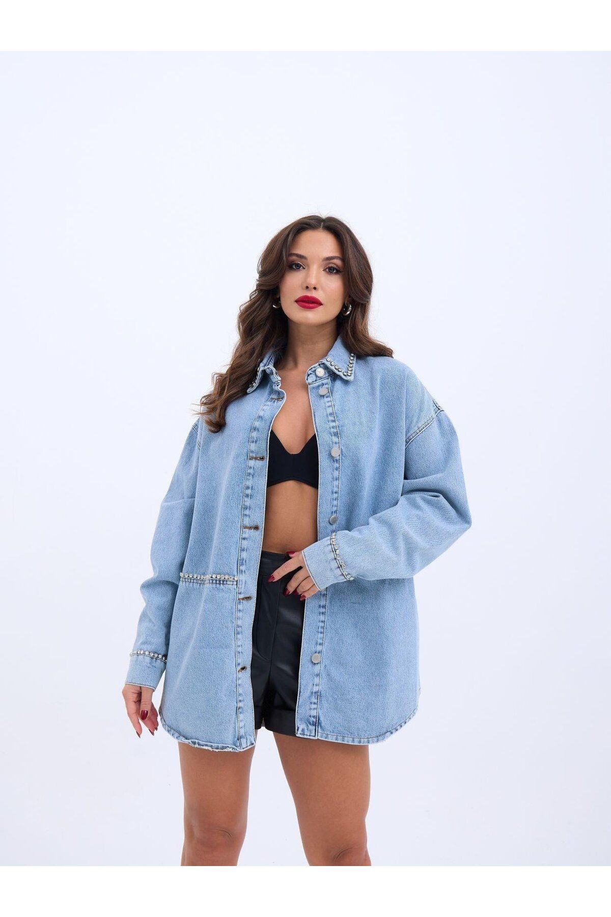 Gökyüzü Moda 6918 KOT CEKET-MAVİ