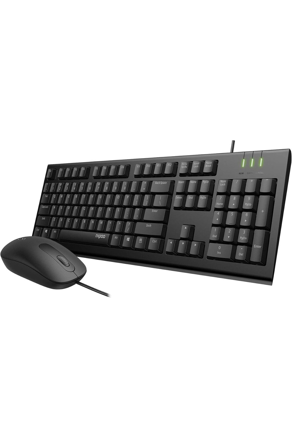 Rapoo-X120 Pro Wire Optical Mouse and Keyboard Combo Eng/Ara 3