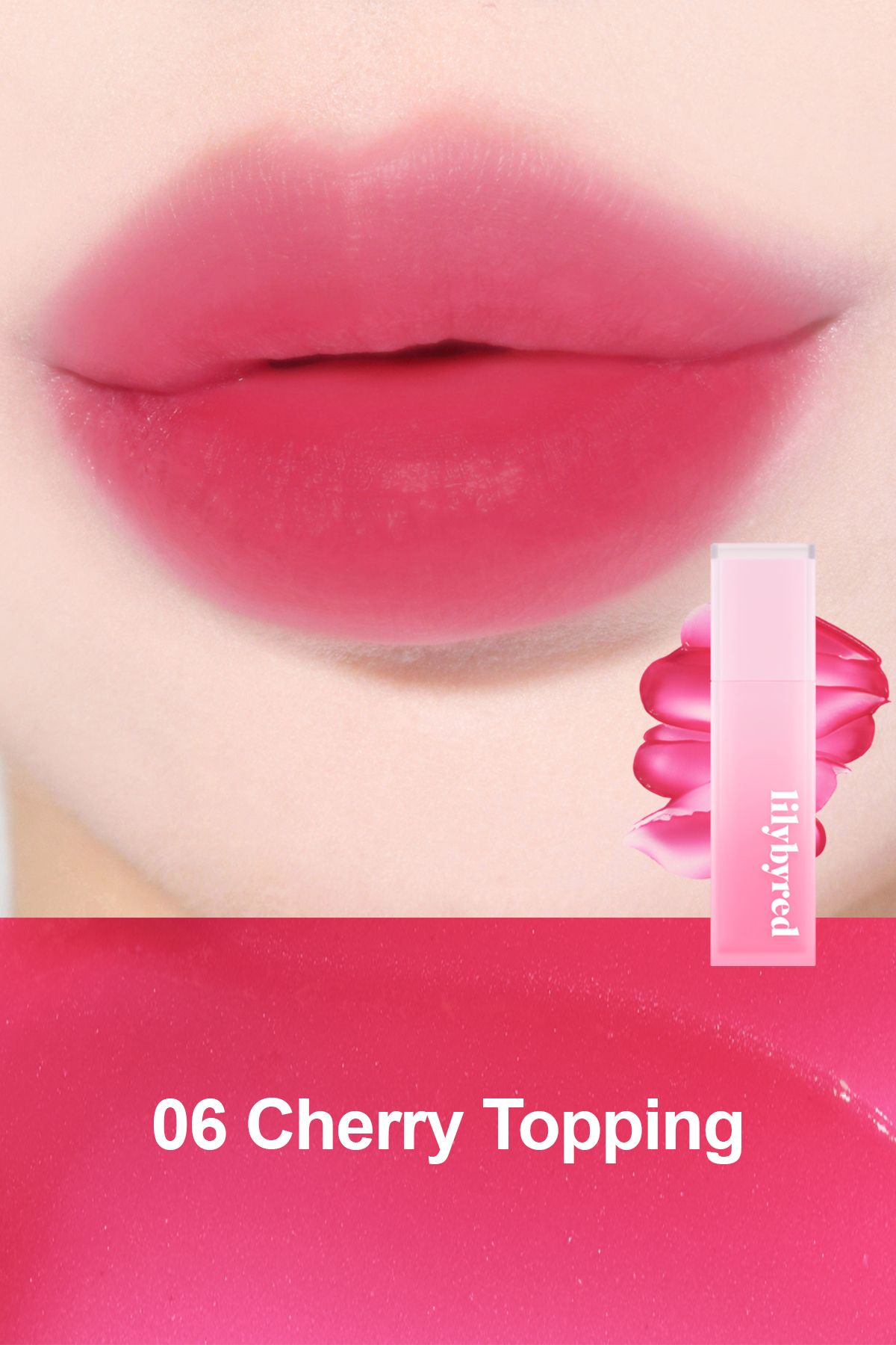 lilybyred Sweet Liar Milky Tint / Kadife Bitişli, Nemlendiricili Dudak Tinti - 06 Cherry Topping