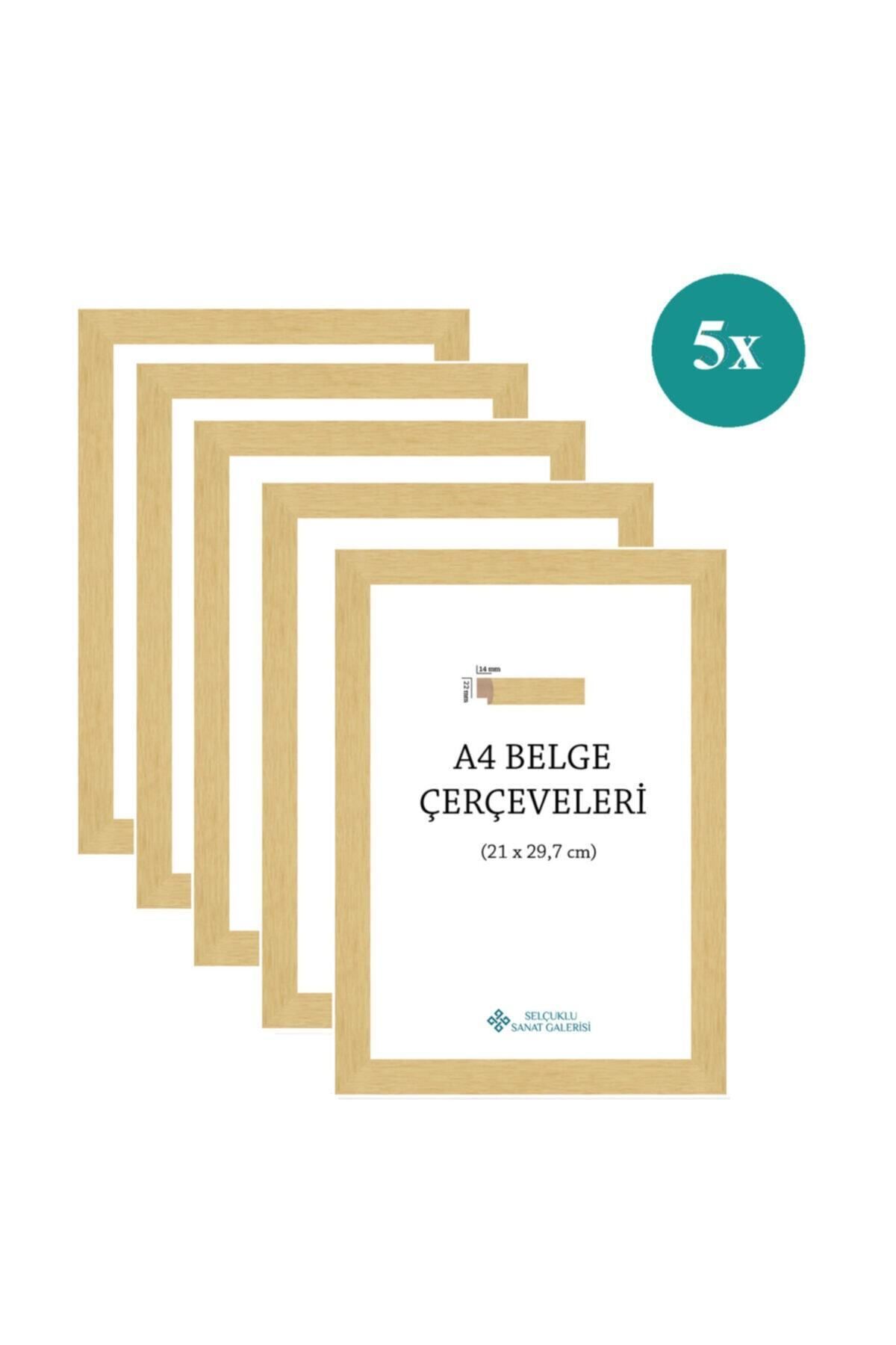 Elioure A4 Çerçeve 1. Sınıf 22mm 5'li Paket, Renk: Naturel