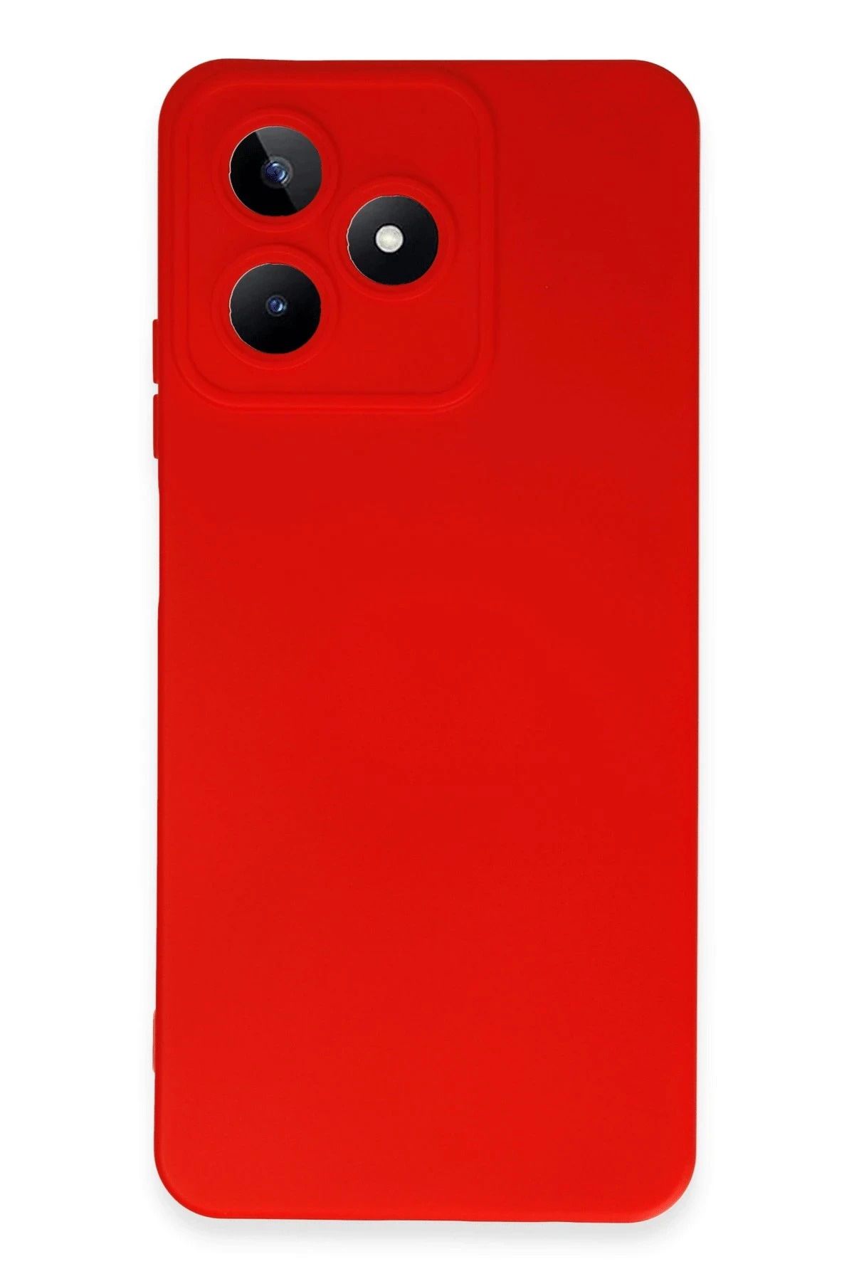 NewFace Realme C53 Kılıf Nano içi Kadife Silikon - Kırmızı FLKRY