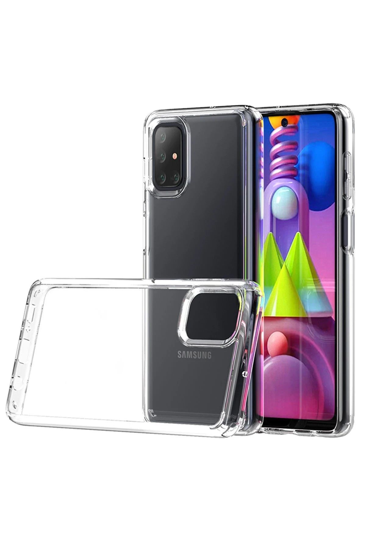 NewFace Samsung Galaxy M51 Kılıf Lüx Şeffaf Silikon INSLM