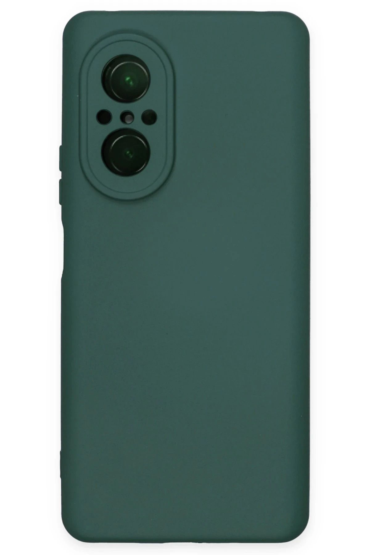 NewFace Huawei Nova 9 SE Kılıf Nano içi Kadife Silikon  uyumlu  - Koyu Yeşil HNZRN