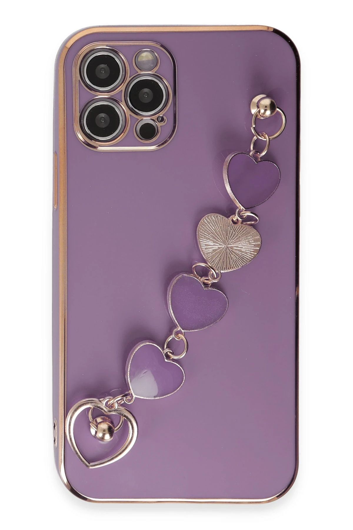 NewFace iPhone 12 Pro Kılıf Esila Silikon - Mor YNSMR