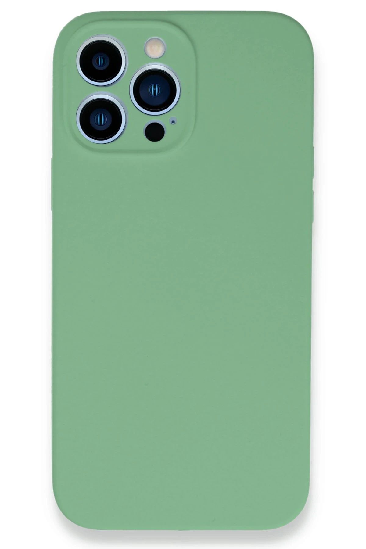 NewFace iPhone 13 Pro Max Kılıf Lansman Legant Silikon - Yeşil BSTMY