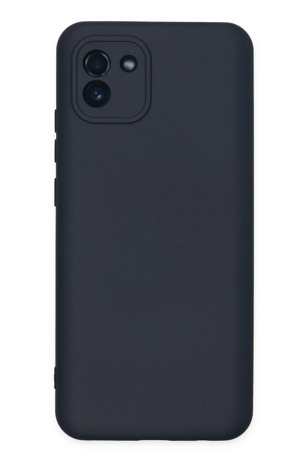 NewFace Galaxy A03 Uyumlu Kılıf Nano içi Kadife Silikon - Lacivert HNZRN