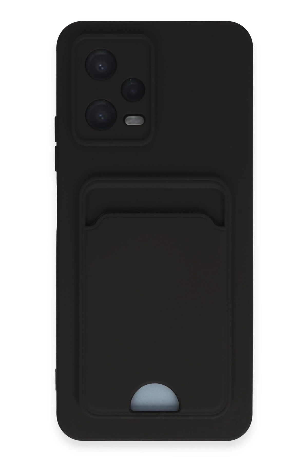 NewFace Xiaomi Poco X5 5G Kılıf Kelvin Kartvizitli Silikon - Siyah HNZRN