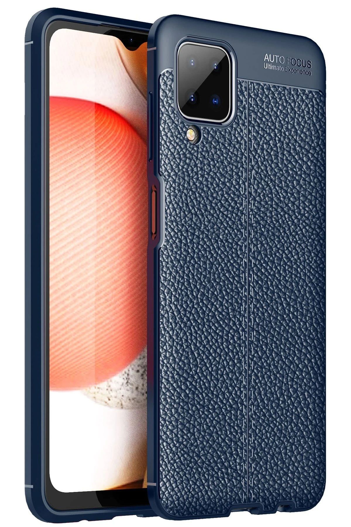 NewFace Samsung Galaxy A12 Kılıf Auto Focus Kapak - Lacivert JOJUA