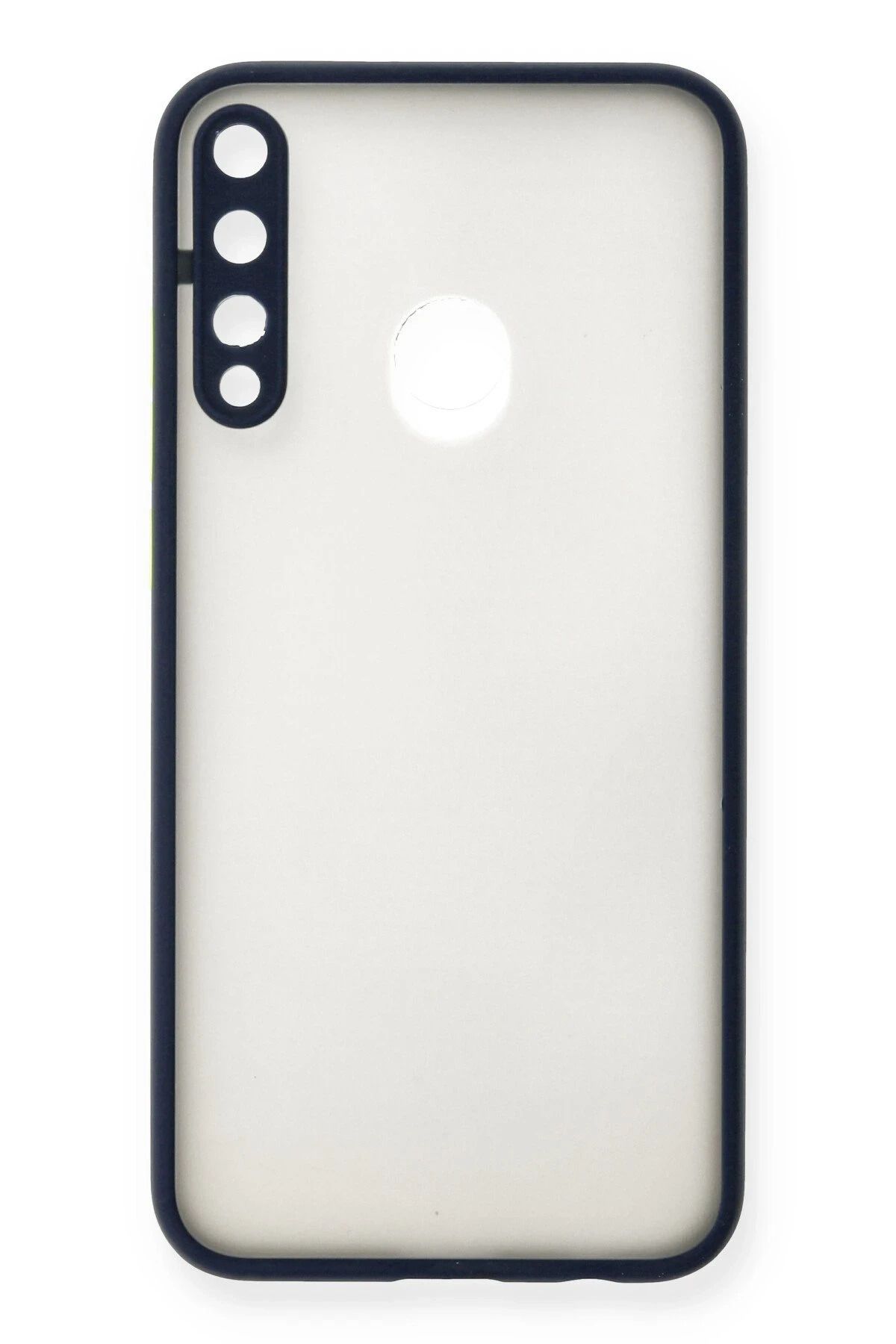 NewFace Huawei P40 Lite E Kılıf Montreal Silikon Kapak - Lacivert HNZRN