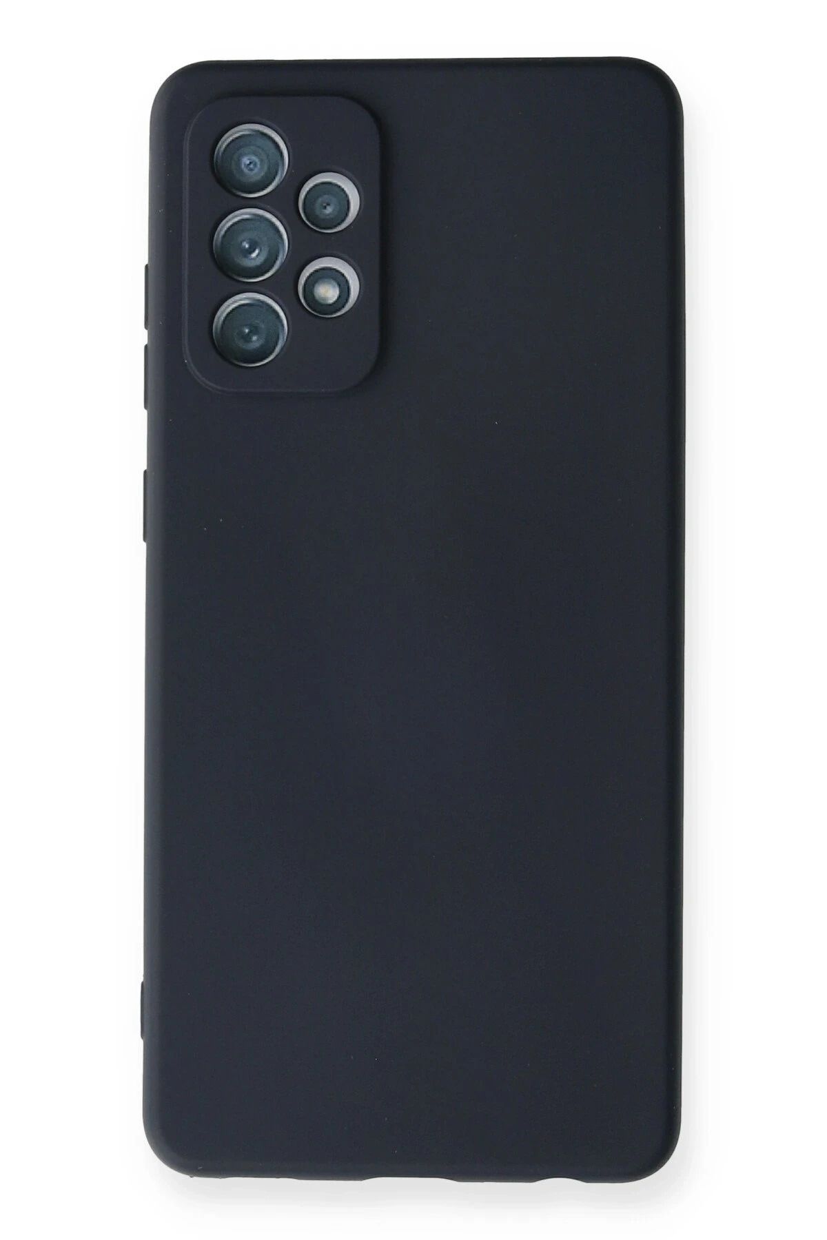 NewFace Samsung Galaxy A72 Kılıf Nano içi Kadife Silikon - Lacivert YNSMR