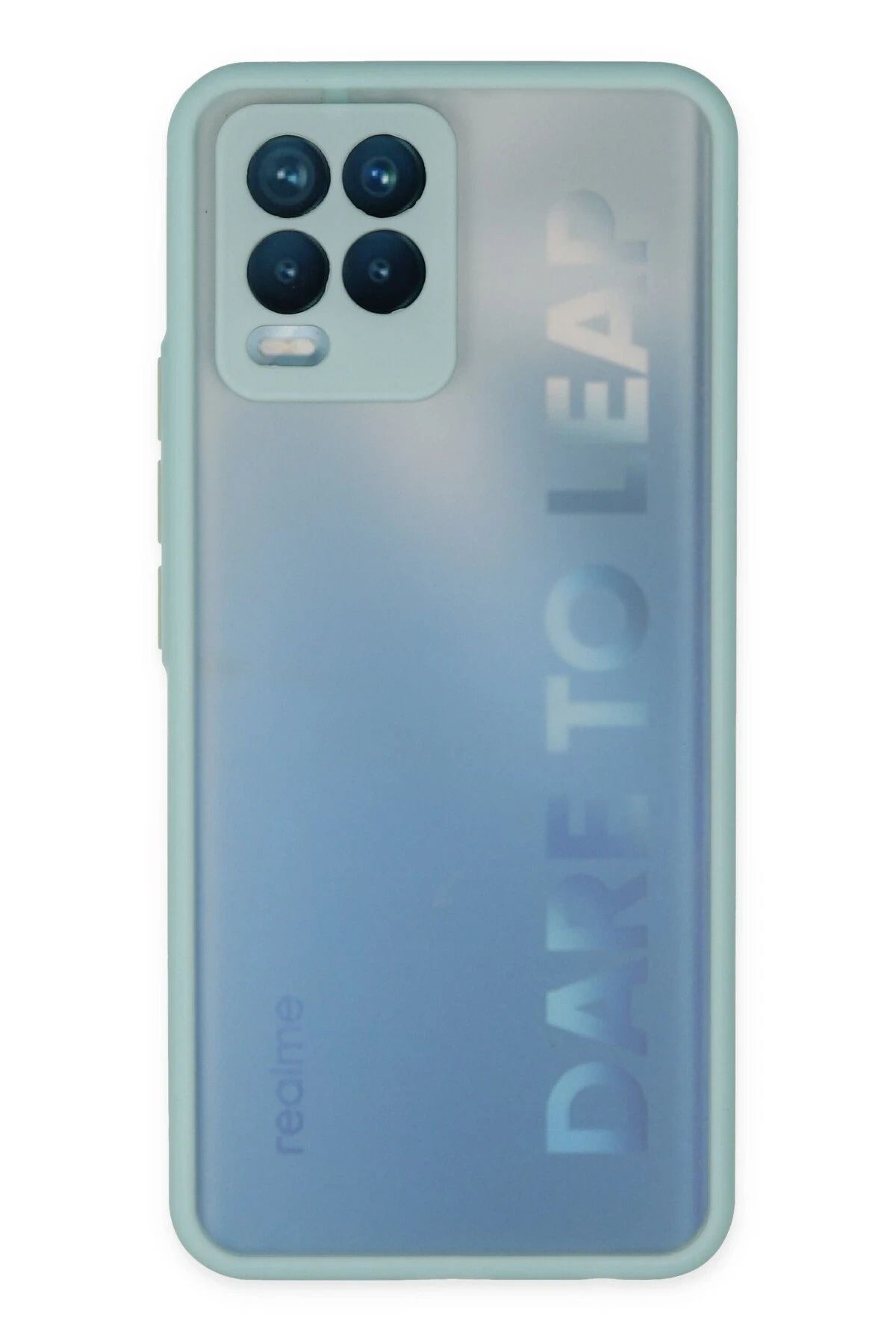 NewFace Realme 8 Kılıf Montreal Silikon Kapak - Turkuaz INSLM