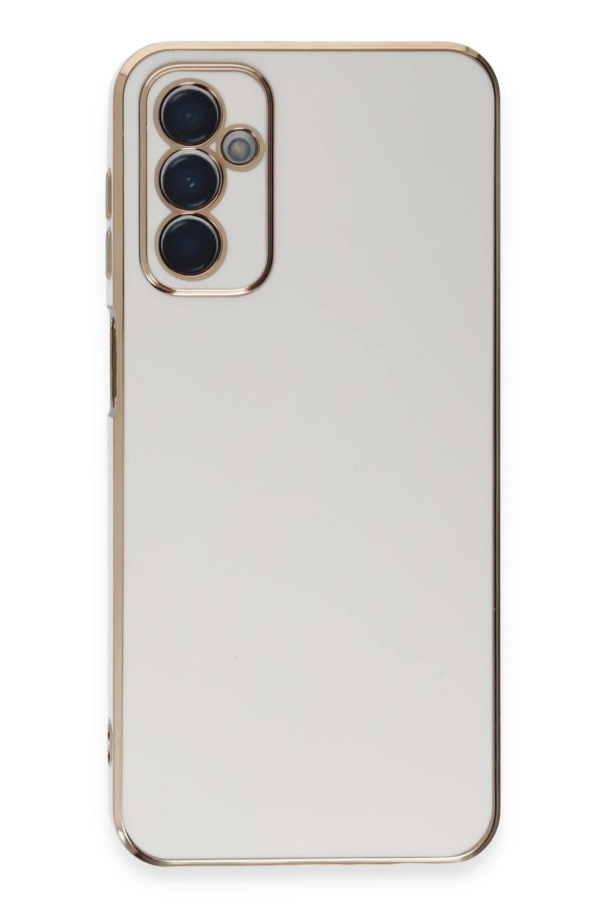 NewFace Samsung Galaxy A14 4G Kılıf Volet Silikon - Beyaz HNZRN