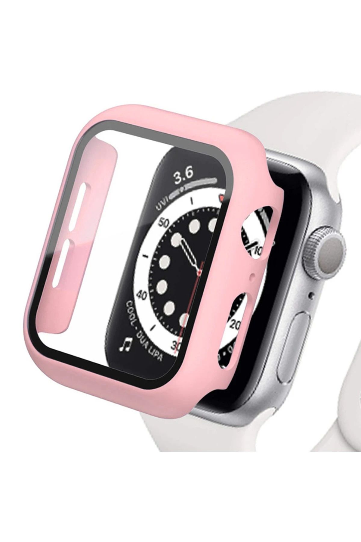 NewFace Apple Watch 40mm Camlı Kasa Ekran Koruyucu - Rose Gold LZWDR
