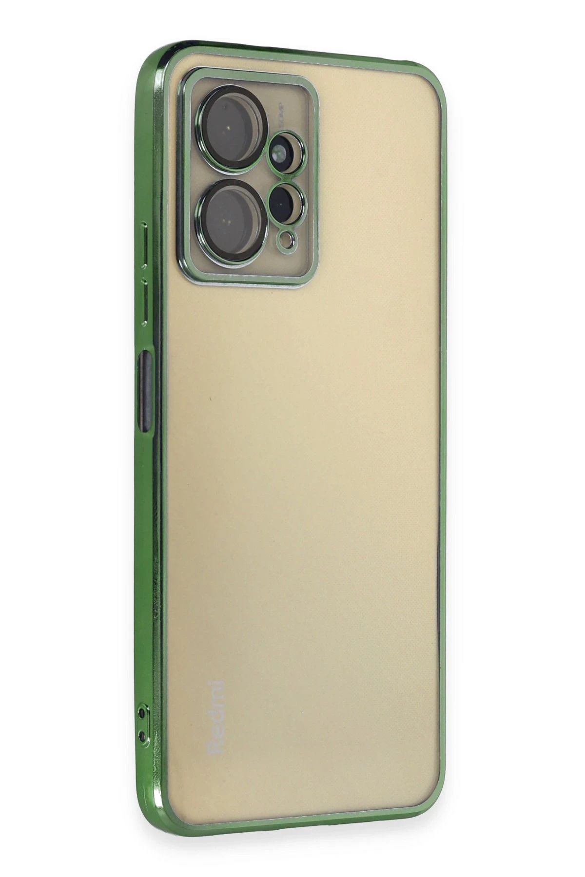 NewFace Xiaomi Redmi Note 12 4G Kılıf Lensli Silikon - Yeşil FERRG