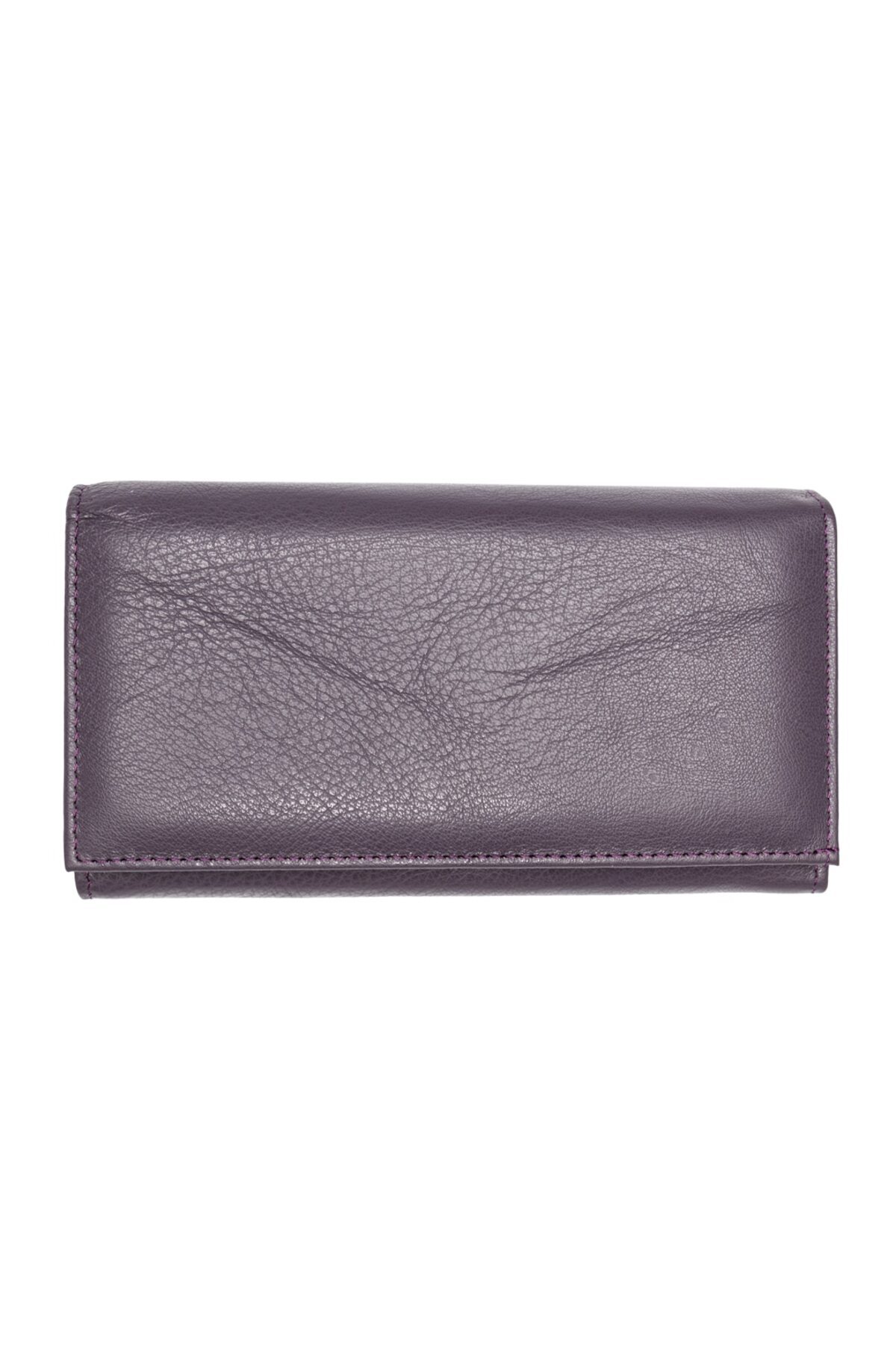 OEM-Women's leather wallet, Toro Nero, Essential, purple 1