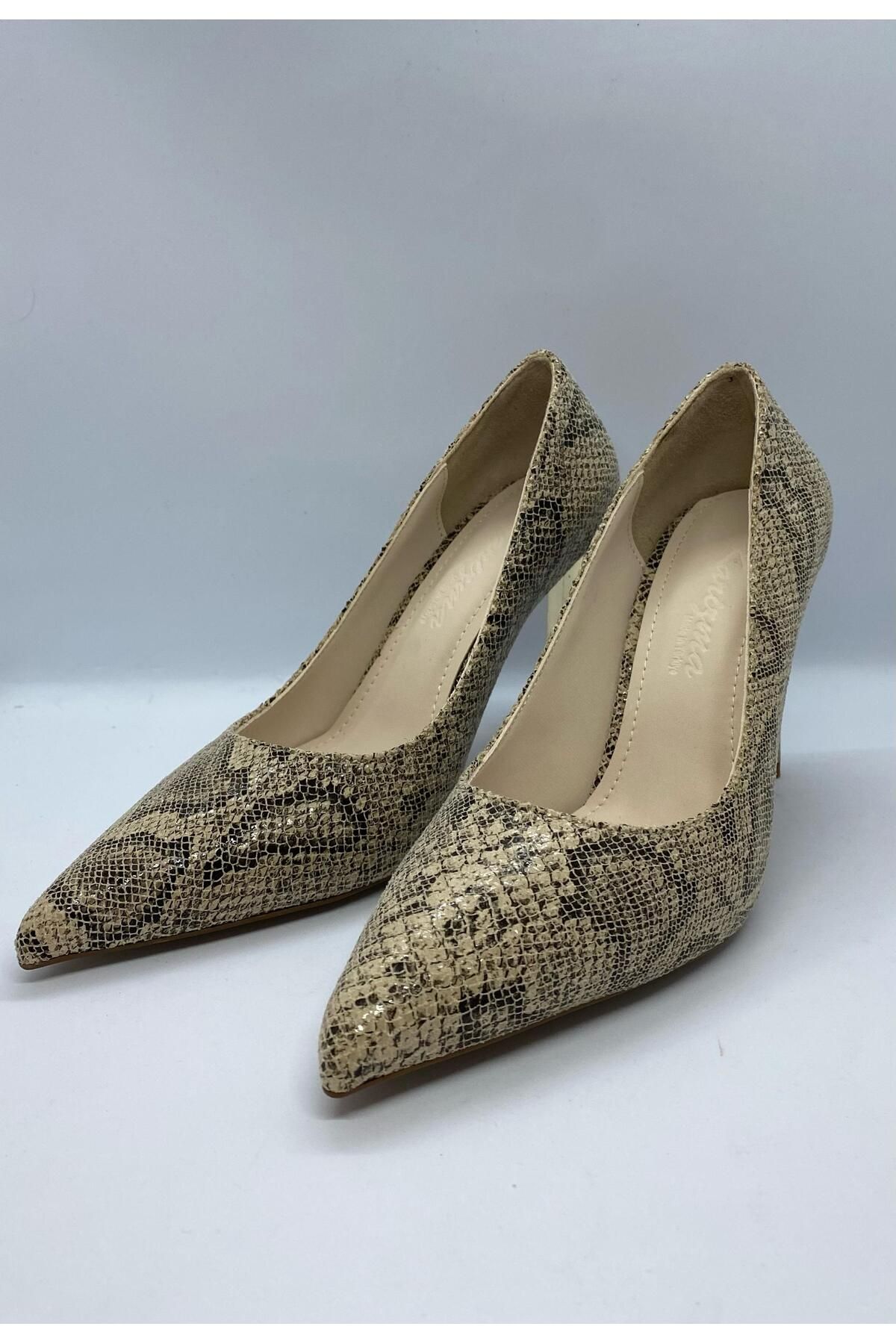 PABUCH Lizard Kadın Stiletto İnce Topuklu Ayakkabı