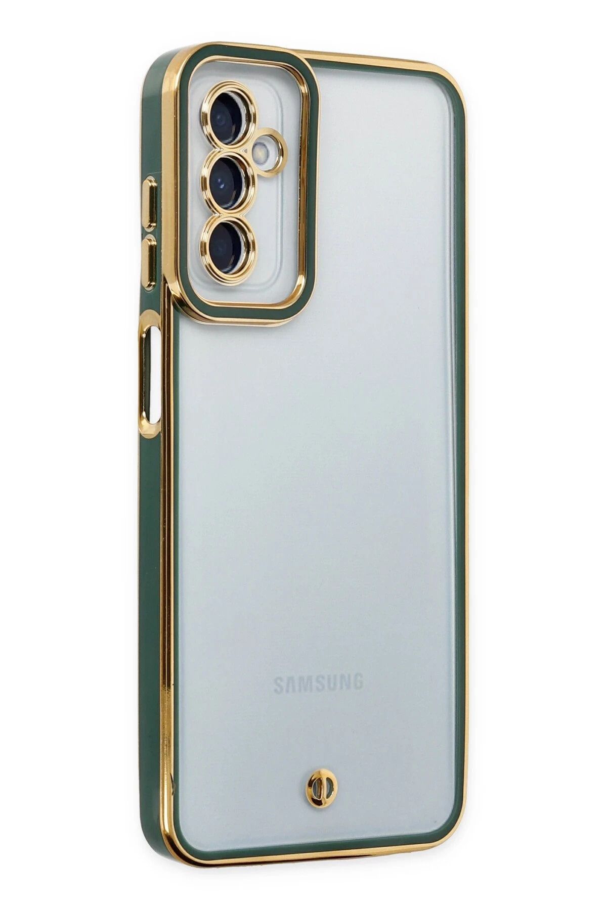 NewFace Samsung Galaxy M23 Kılıf Liva Lens Silikon - Yeşil INSLM